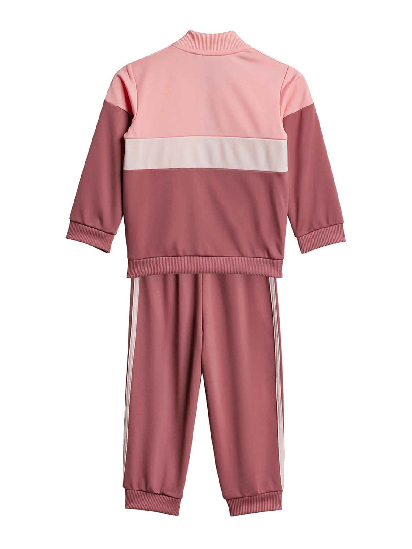 Adidas dusty pink tracksuit online