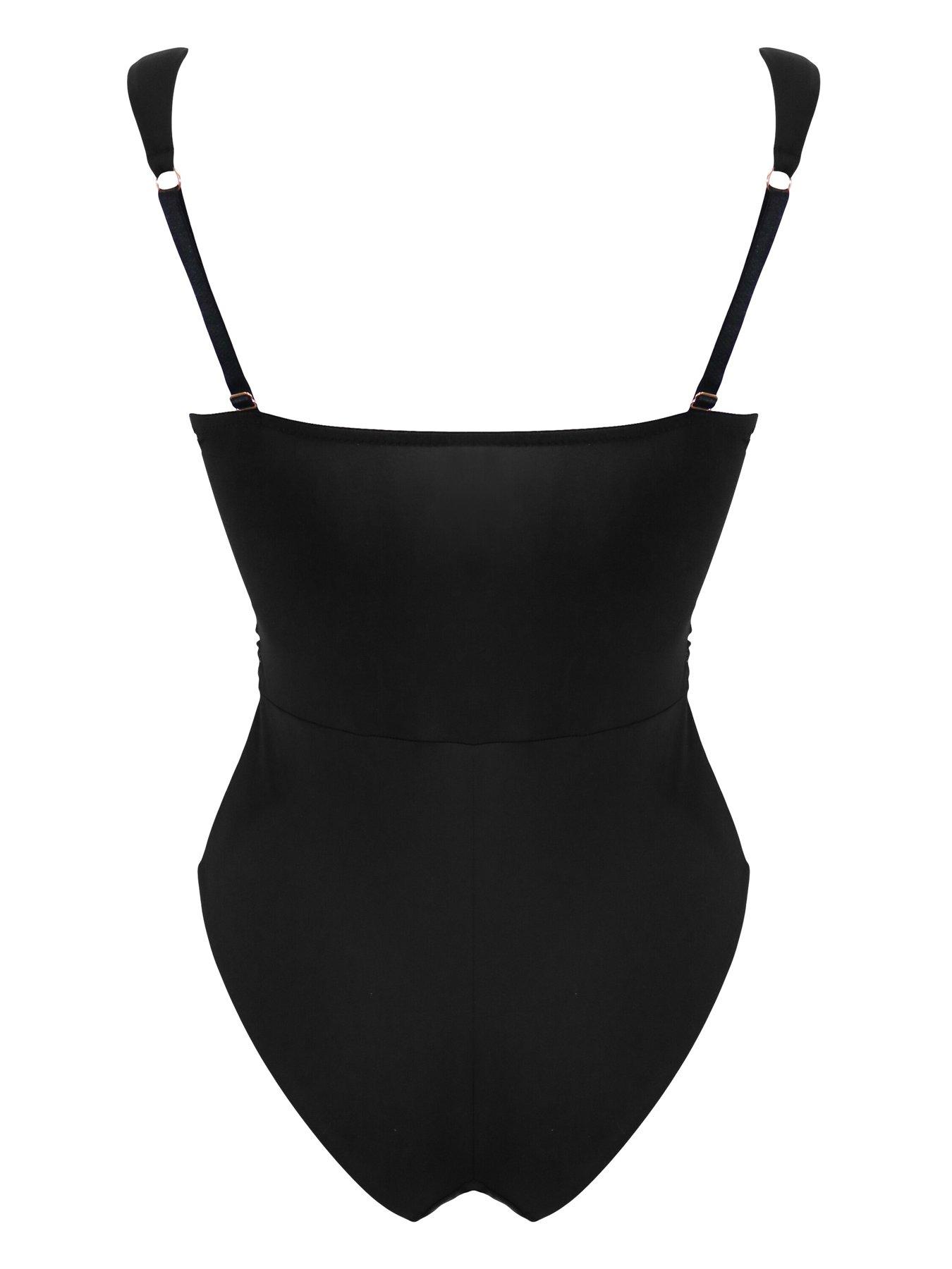 Image 2 of 4 of Pour Moi Ruched Mesh U Wire Padded Body - Multi