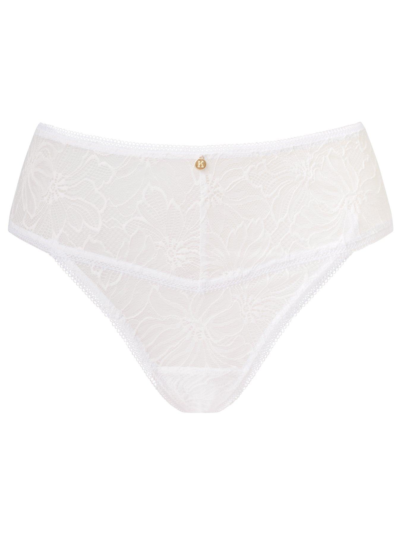 Image 5 of 5 of Knickerbox Bridal Alice Deep Thong White