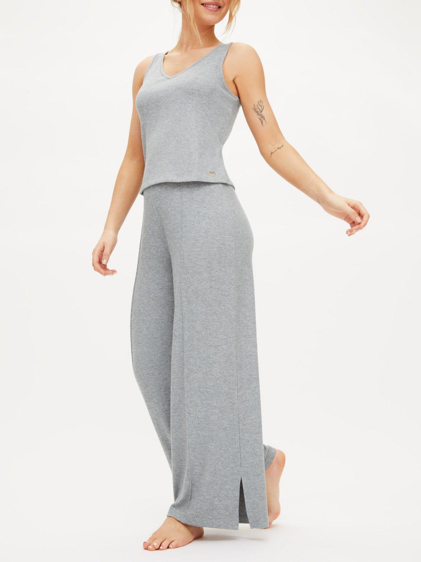 undefined Marie Brushed Cami-Top - Grey