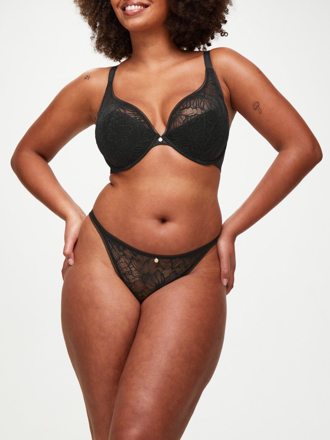 undefined Alice Padded Plunge Bra - Black