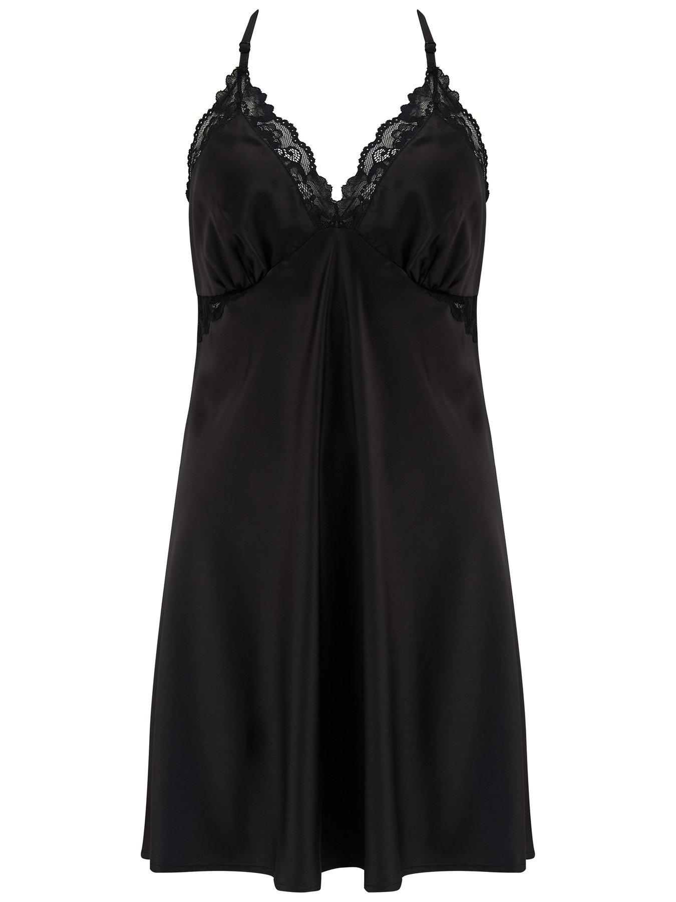 Image 3 of 4 of Pour Moi Dusk Satin Lace Chemise