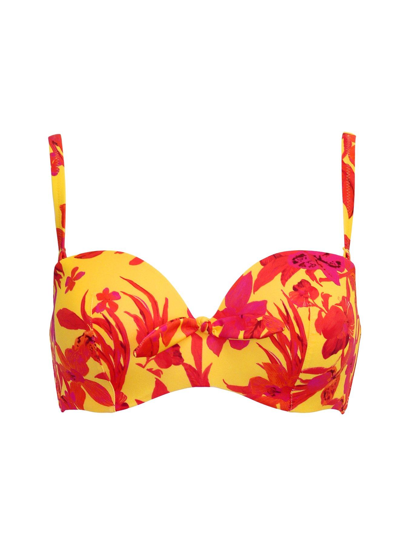 Image 4 of 4 of Pour Moi Heatwave Strapless Lightly Padded Top - Bright Multi