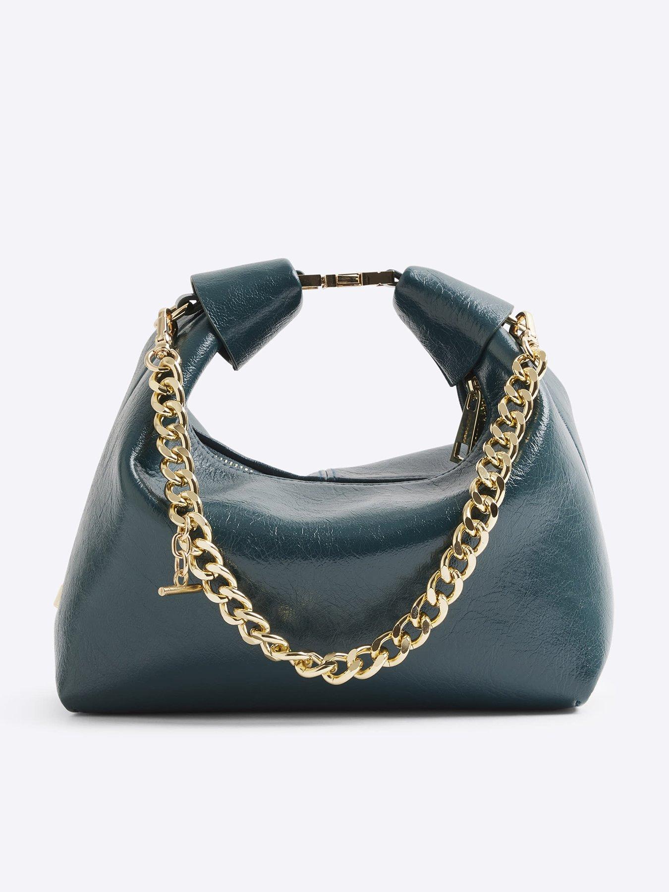 River Island Buckle Handle Chain Clutch Bag Very