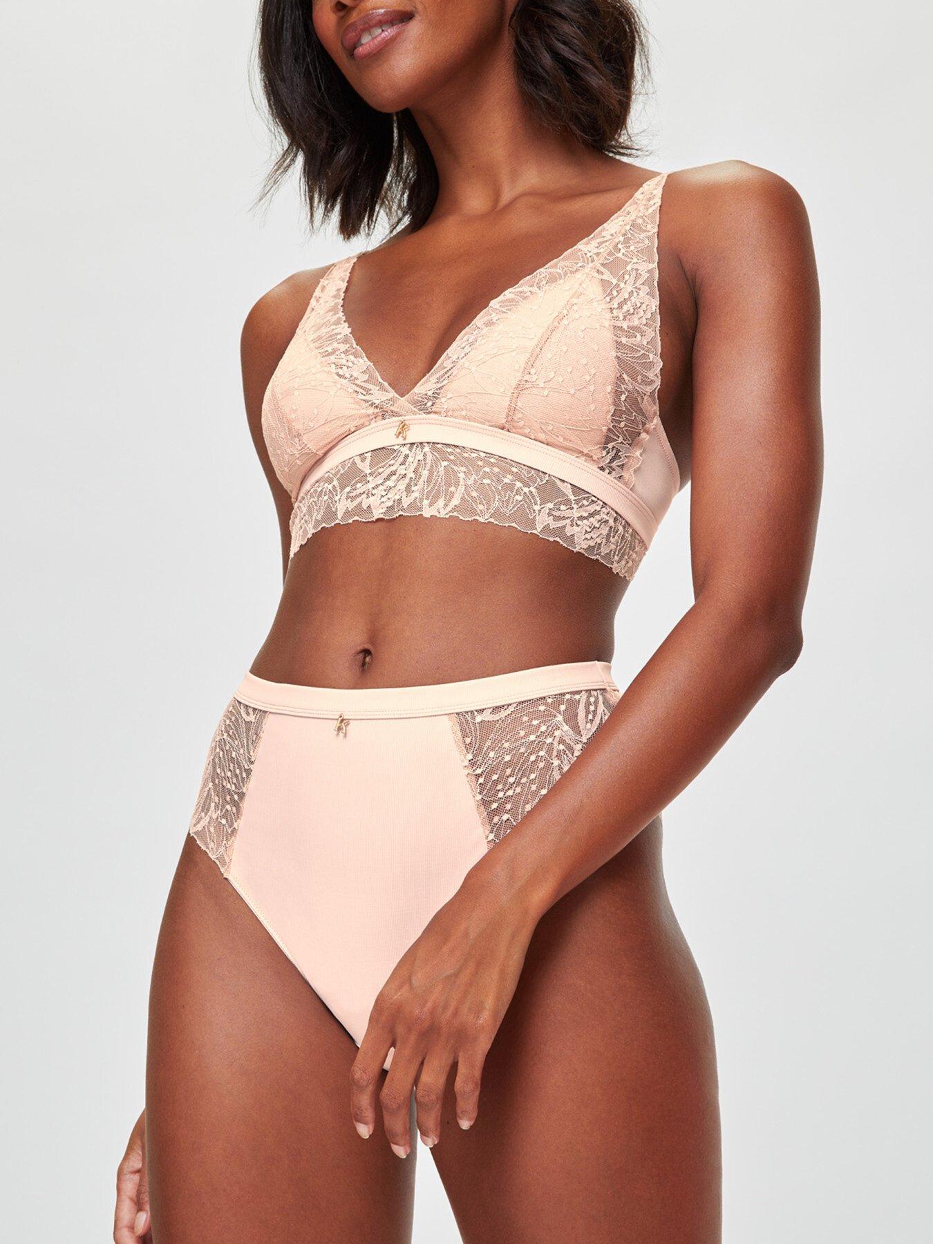 undefined Louisa High-Rise Brazilian - Light Pink