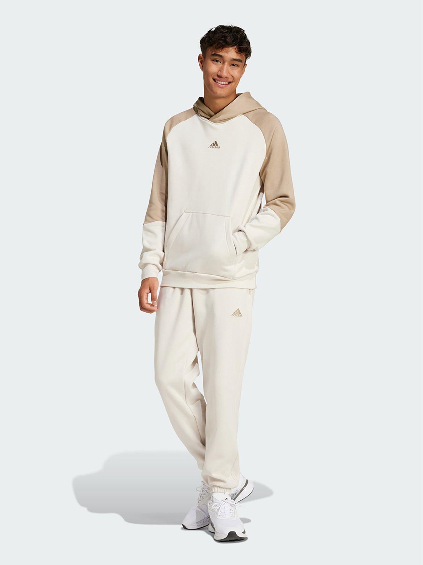 Beige adidas tracksuit hotsell