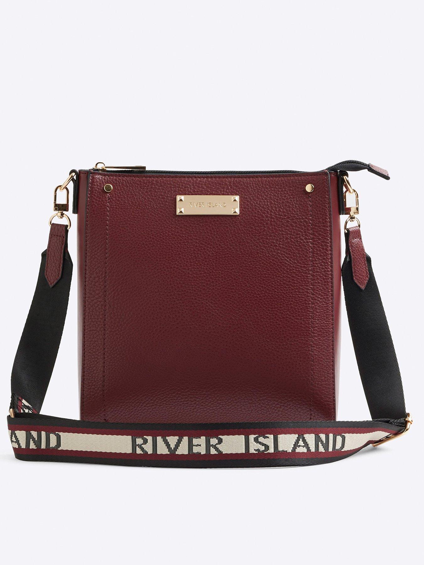 River Island Textured Messenger Cross Body Bag Very