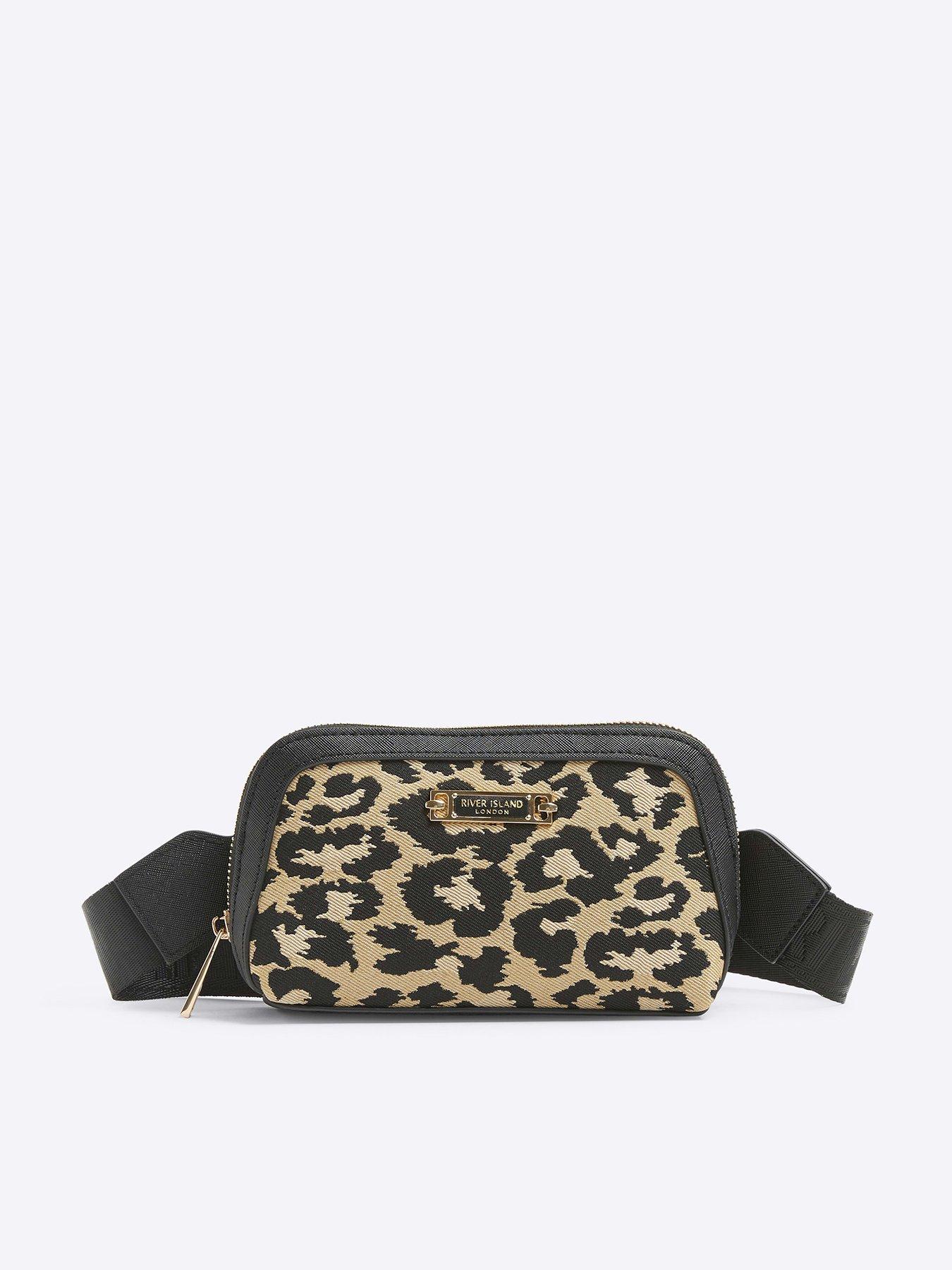 River Island Jacquard Leopard Print Cross Body Bag Very