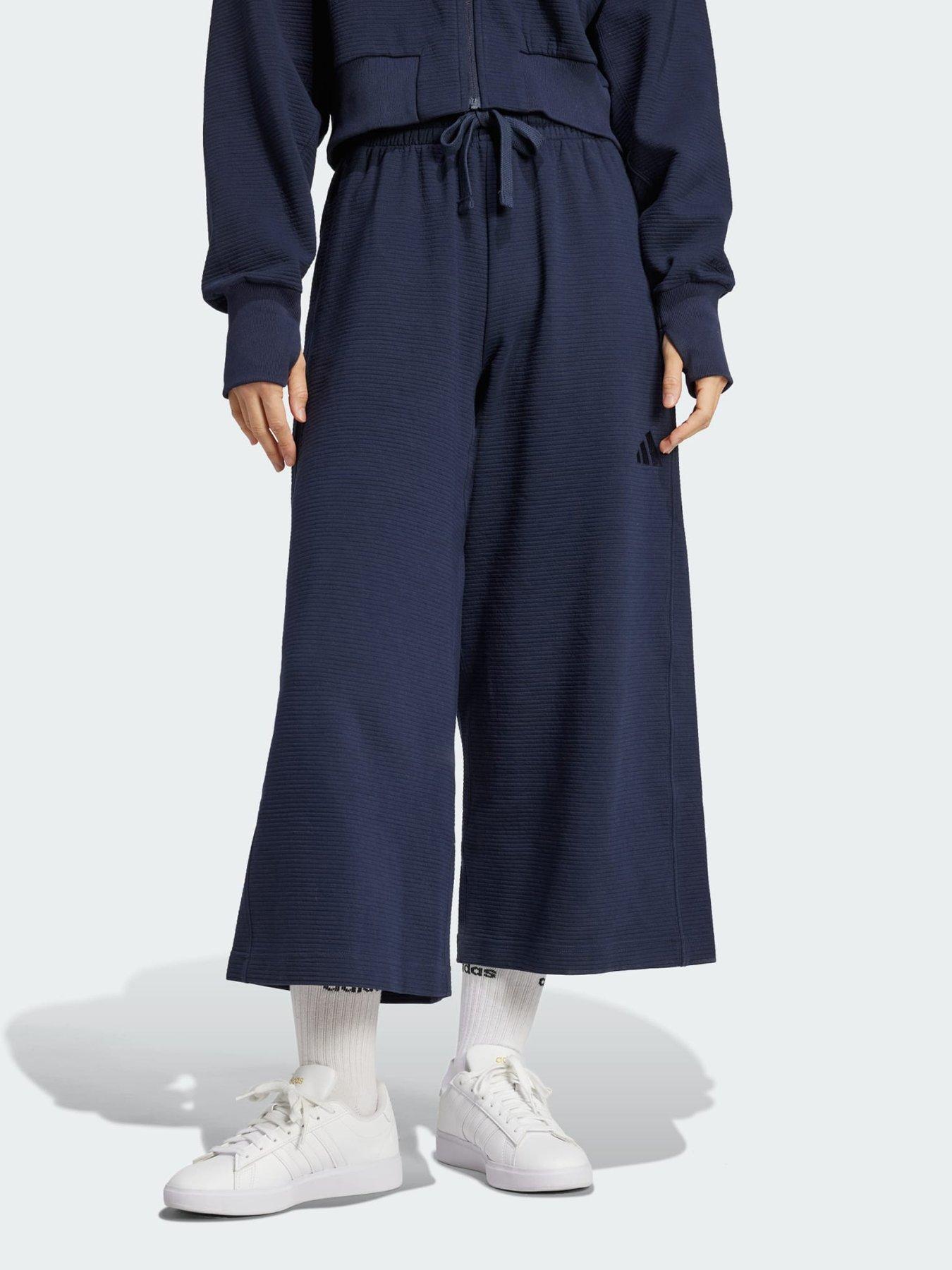 adidas ALL SZN Rib 7 8 Length Wide Leg Pants Very