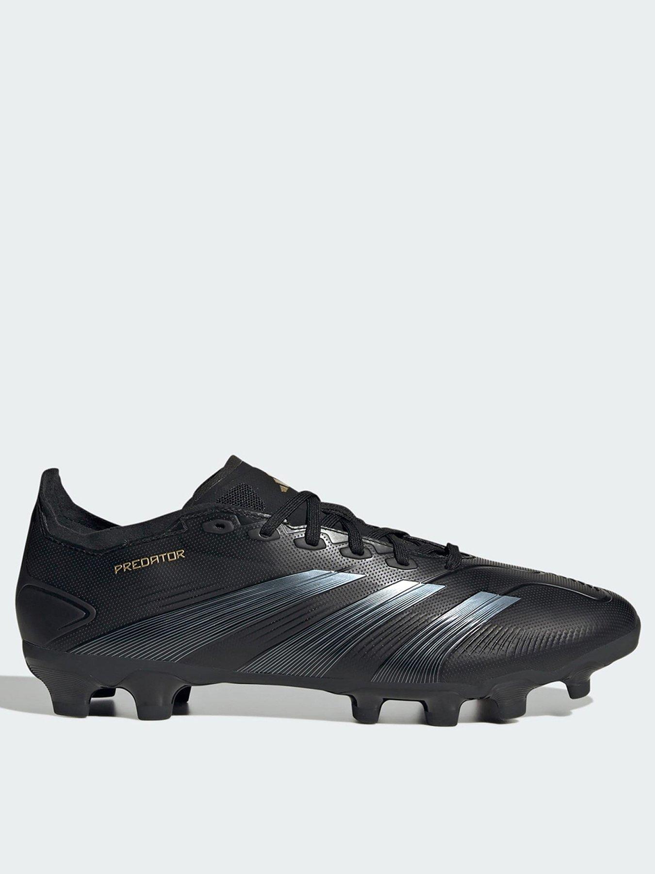 adidas Mens Predator League Laceless Firm Ground Football Boot black gold Very