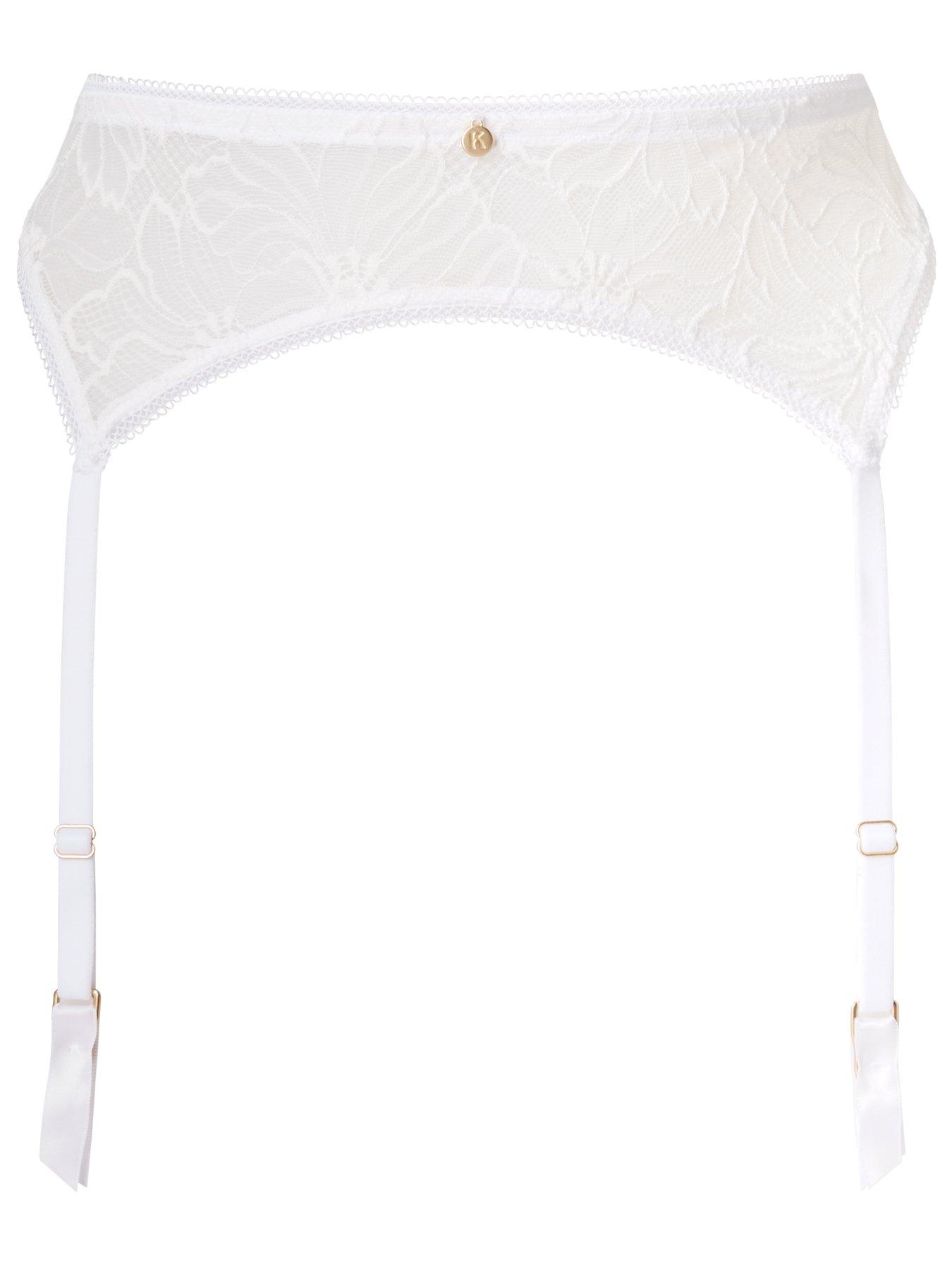 Image 5 of 5 of KBX Bridal Alice Suspender Belt White