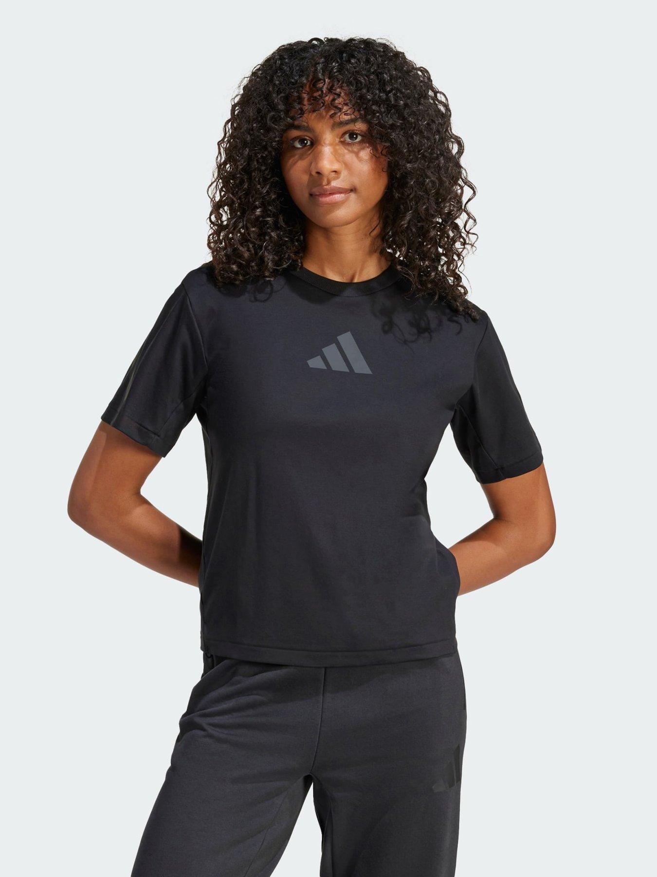 adidas Z.N.E. Tee, Black, Size Xl, Women