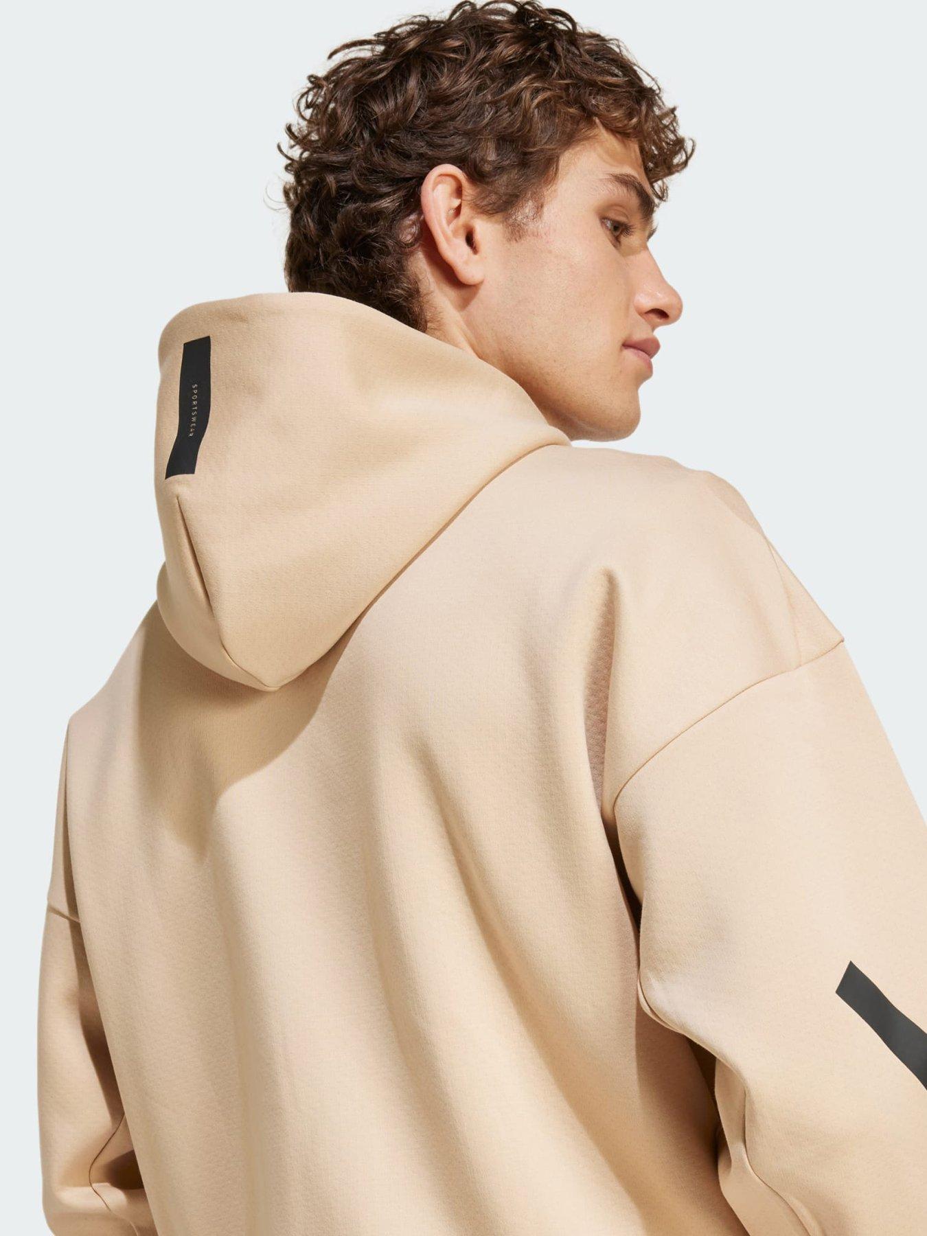Image 3 of 5 of adidas Z.N.E. Full-Zip Hooded Track Jacket - Beige