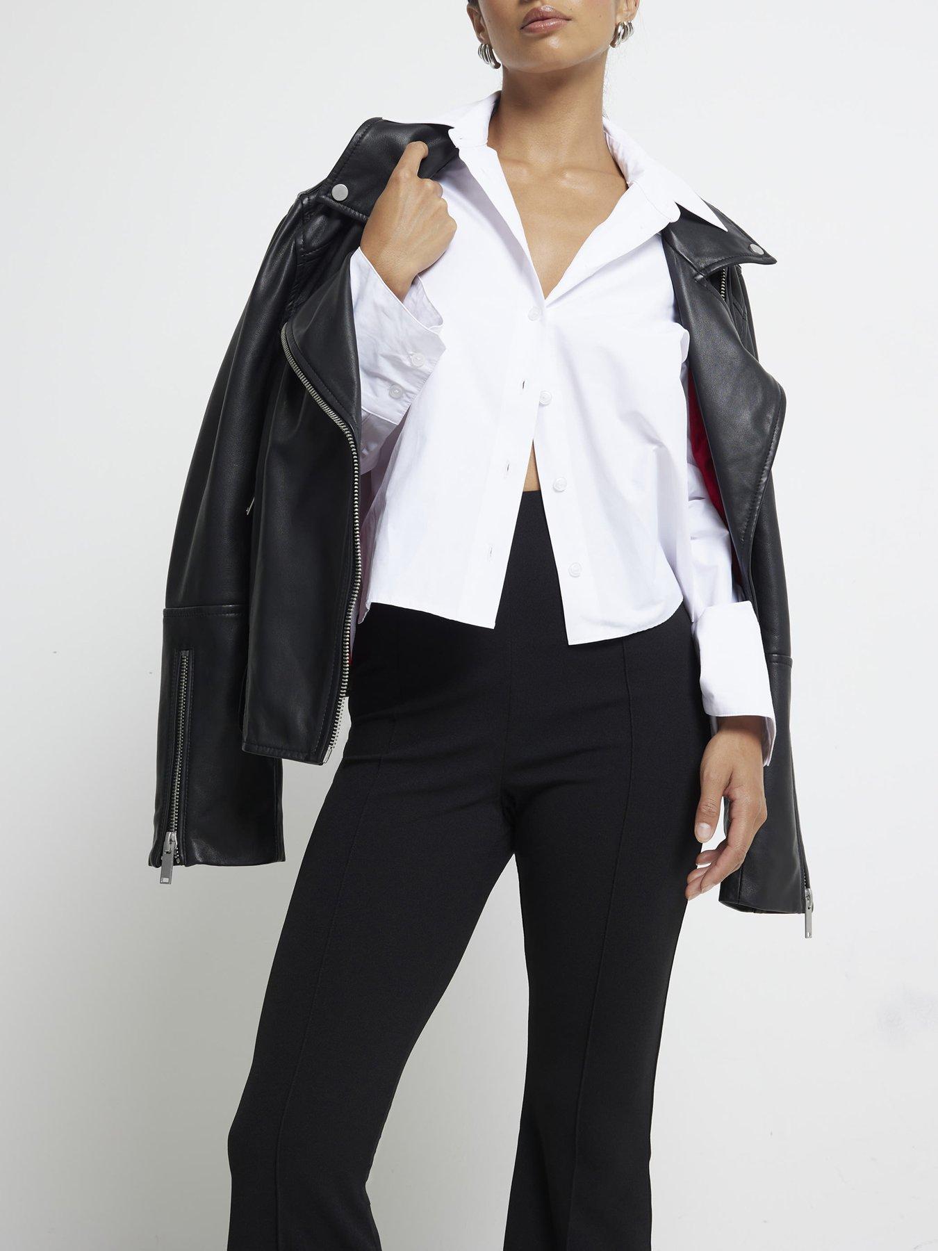 Petite Bootcut Trousers Black