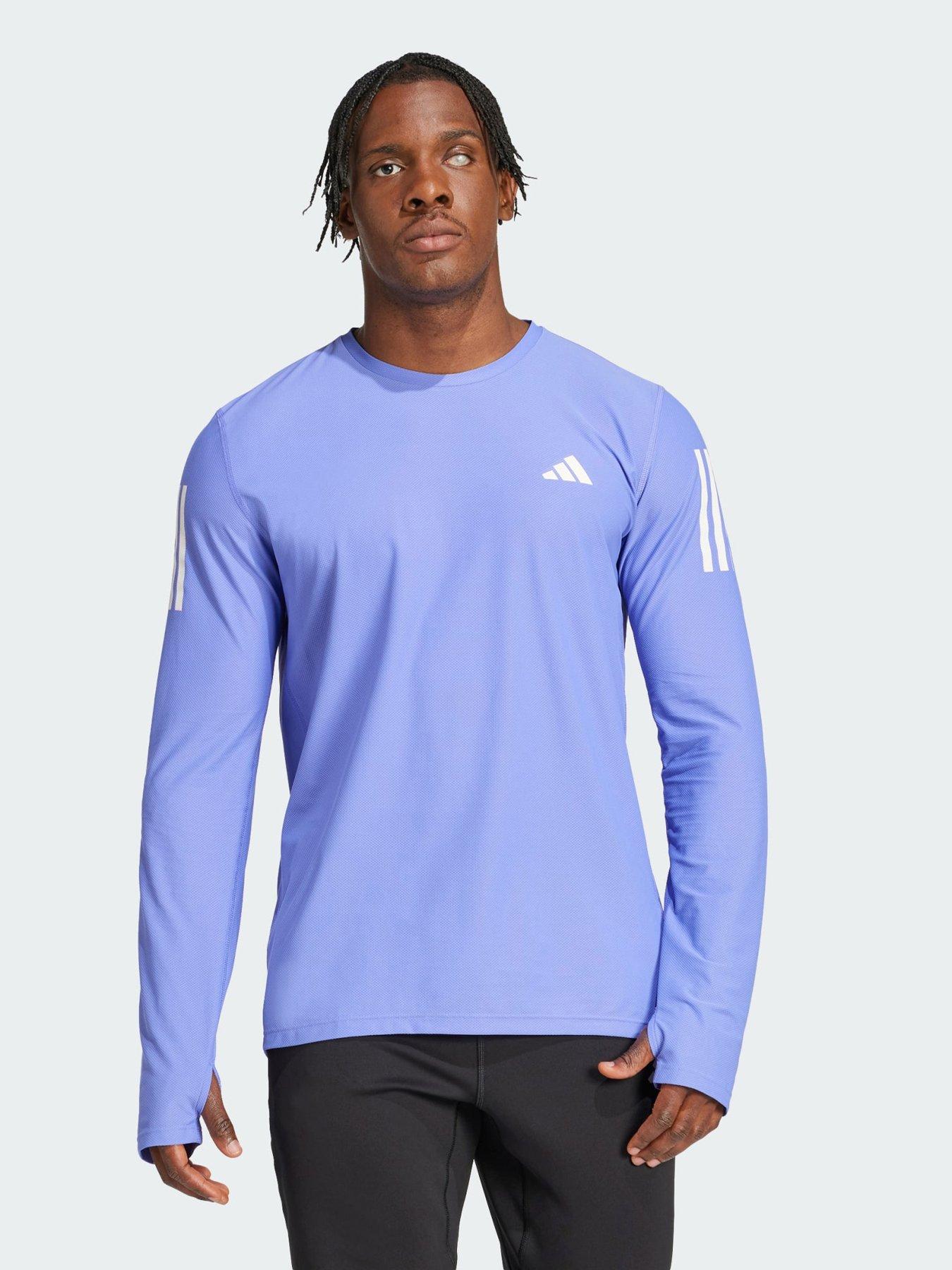 Adidas Own The Run Long Sleeve Tee - Blue
