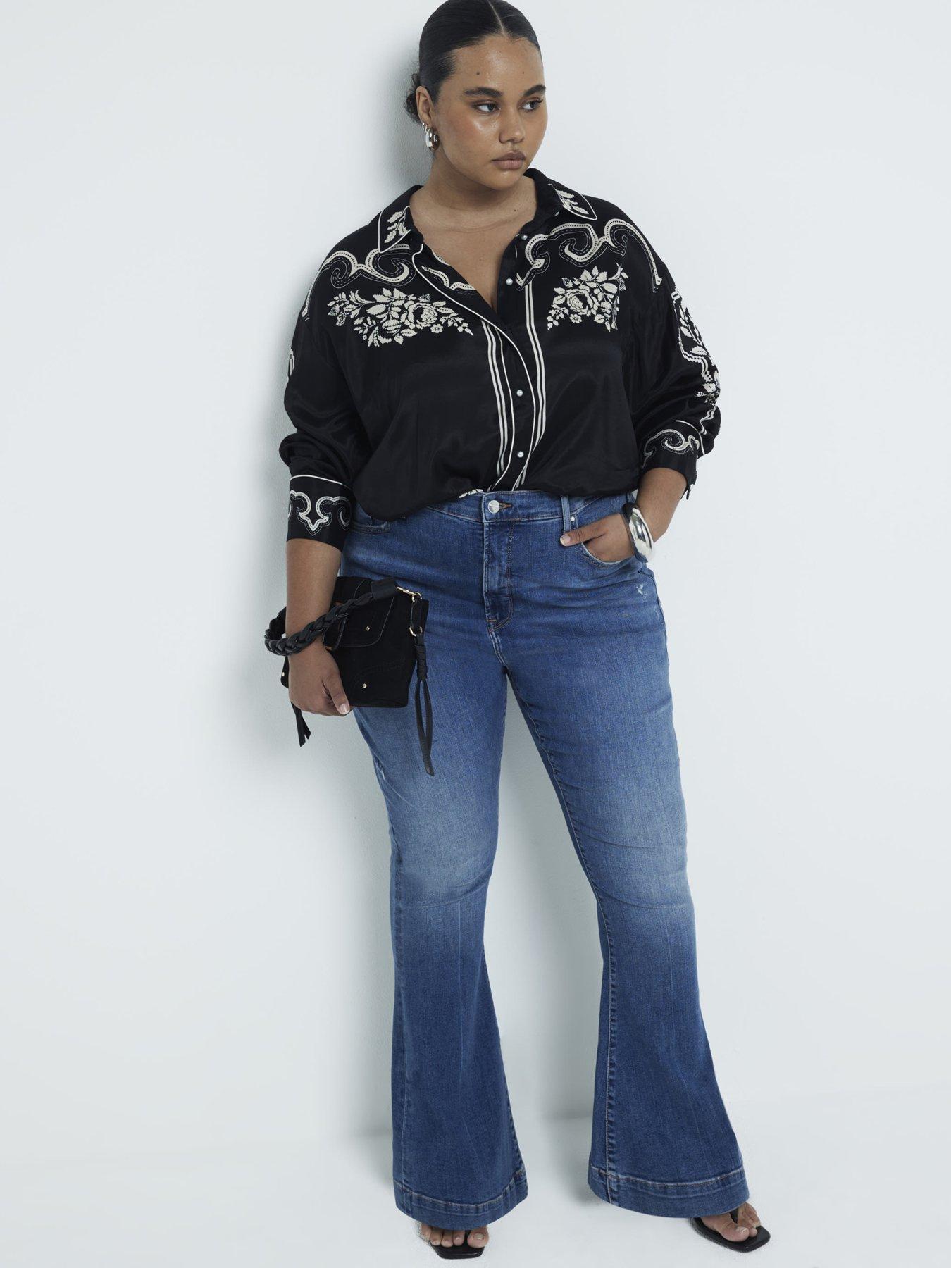 Shops kick flare jeans river island