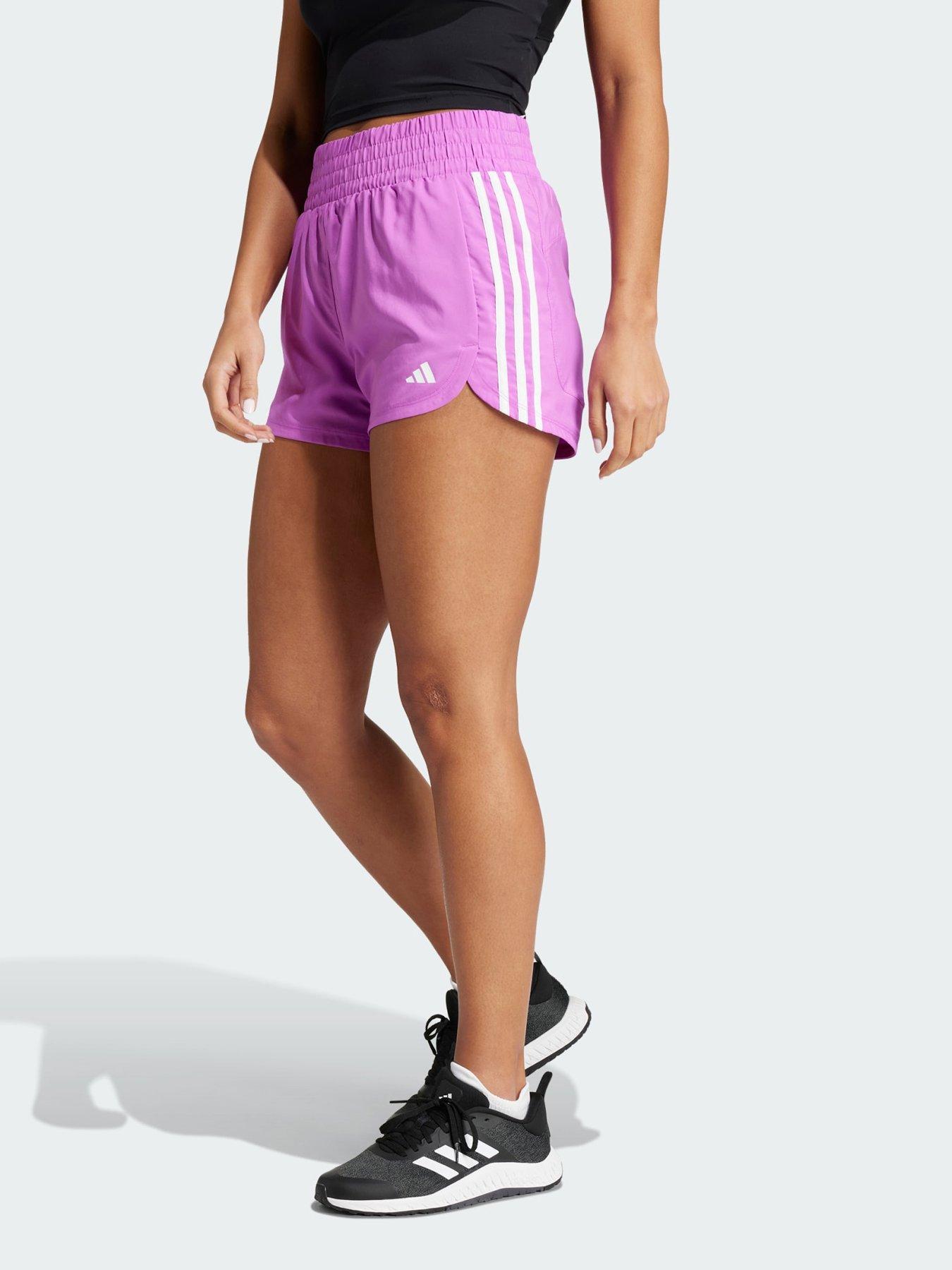 Adidas Pacer Training 3stripes Woven Highrise Shorts - Very Adidas New In 28th October 2024