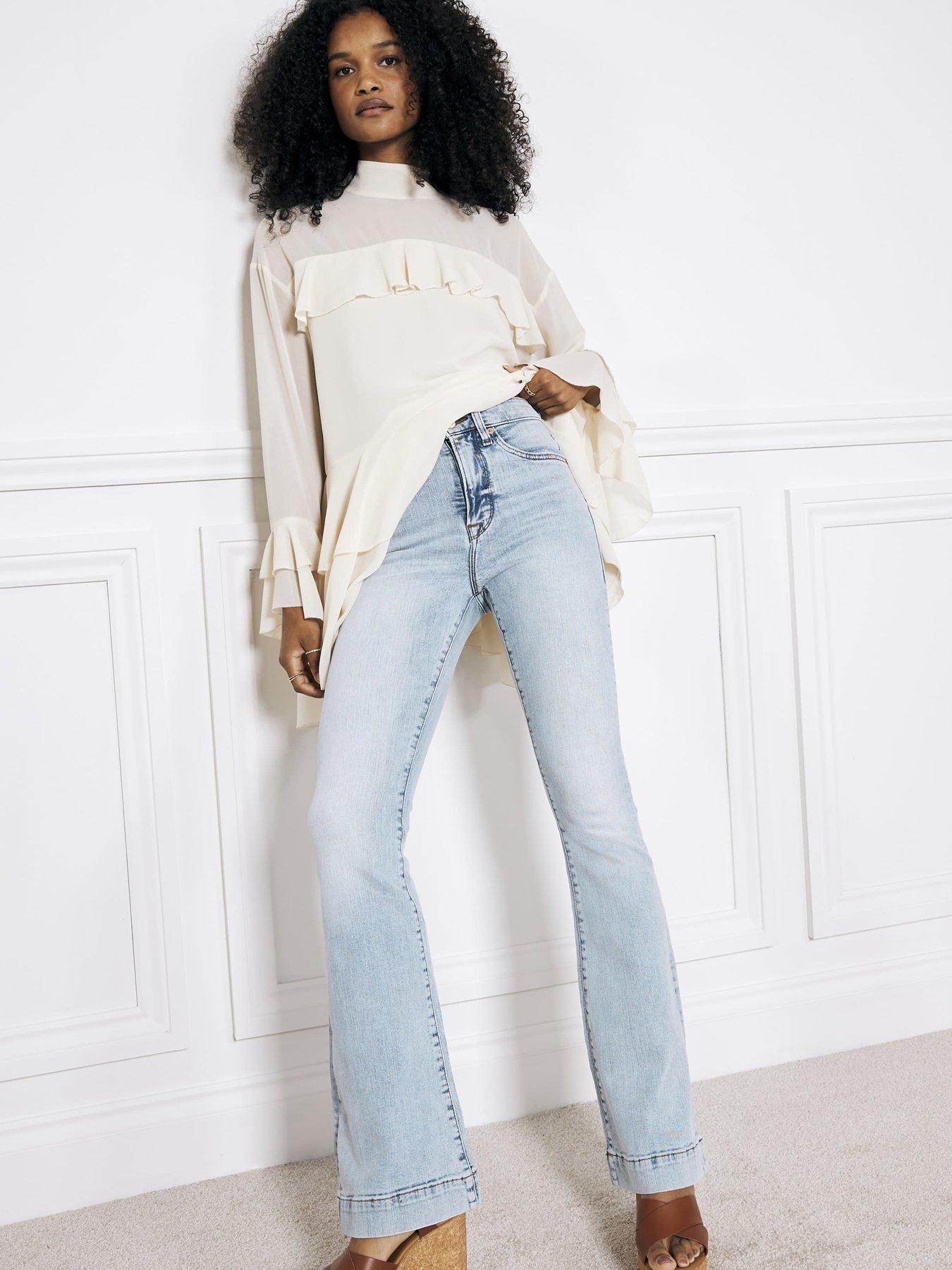 undefined Denim High Rise Tummy Hold Flare Jeans