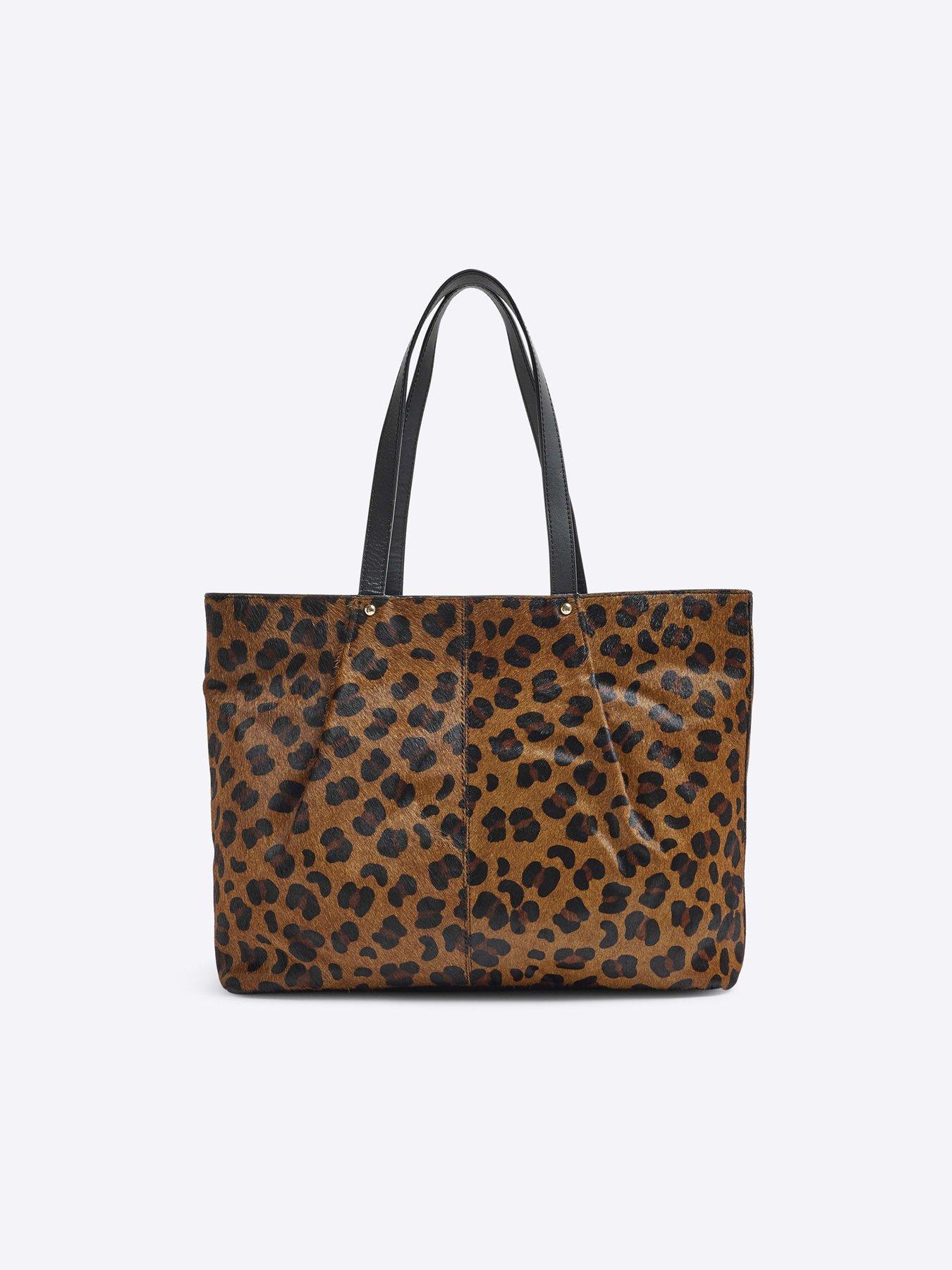 River Island Leather Leopard Shopper Bag Very