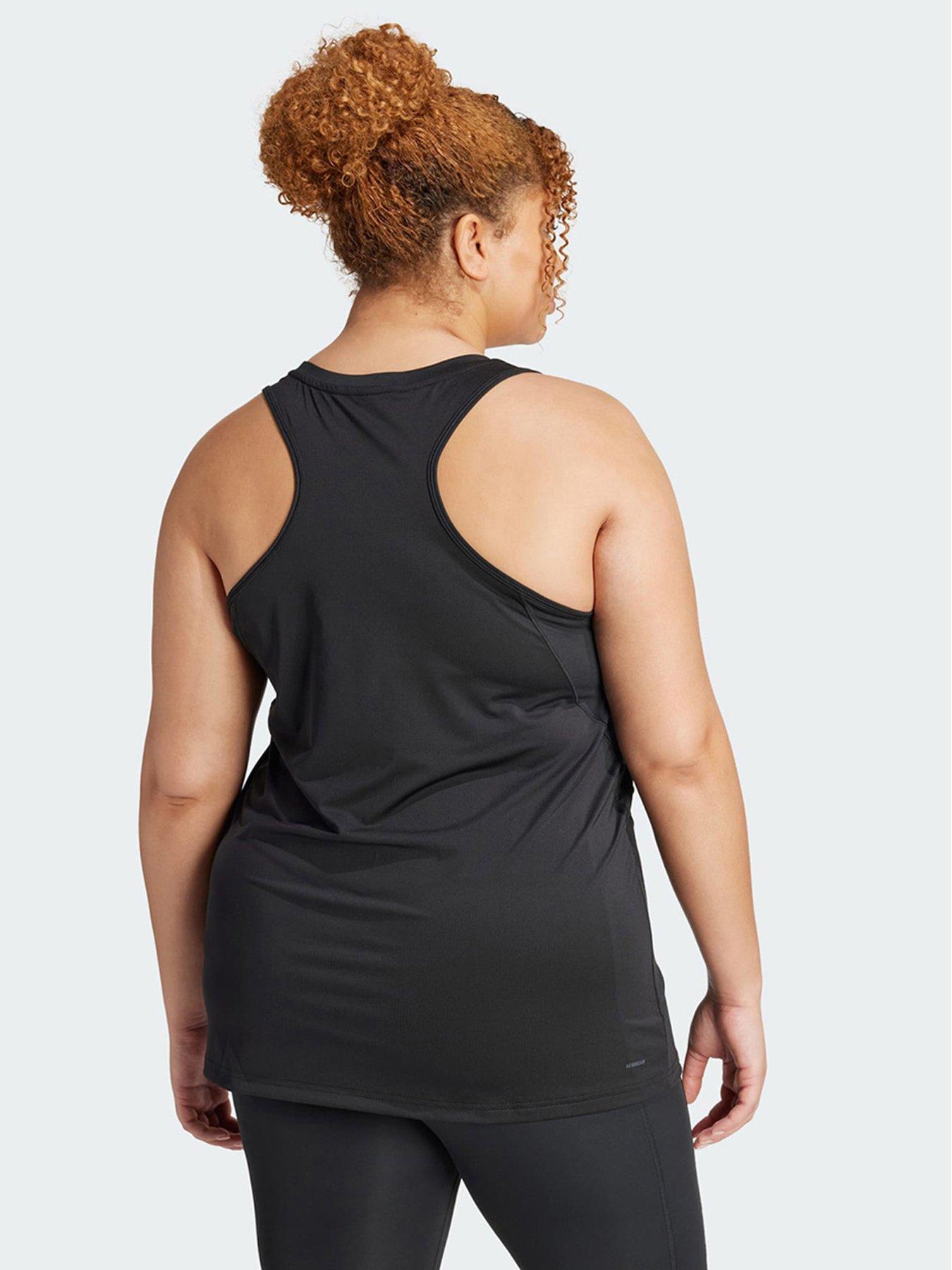 Image 2 of 5 of adidas Designed for Training Tank (Plus Size) - Black