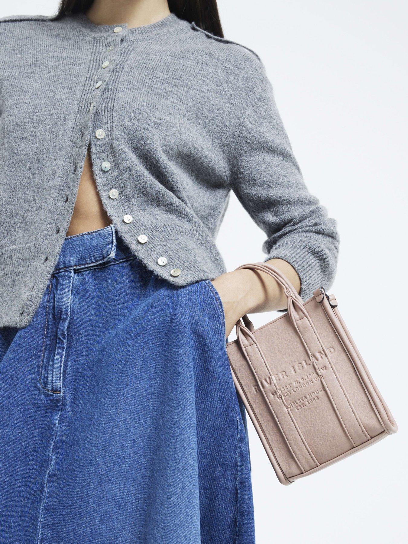 Image 2 of 5 of River Island Mini Debossed Cross Body Bag