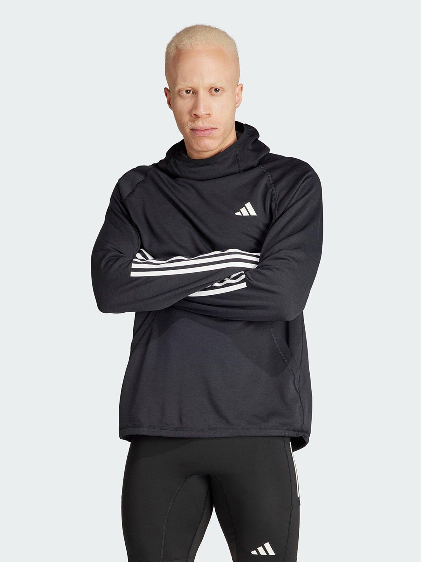 undefined Own the Run 3-Stripes Hoodie - Black