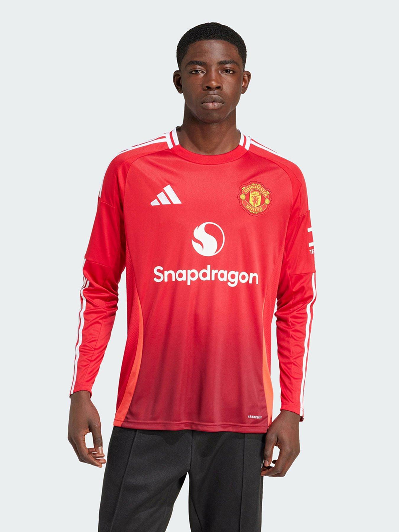 undefined Manchester United 24/25 Long Sleeve Home Jersey - Red
