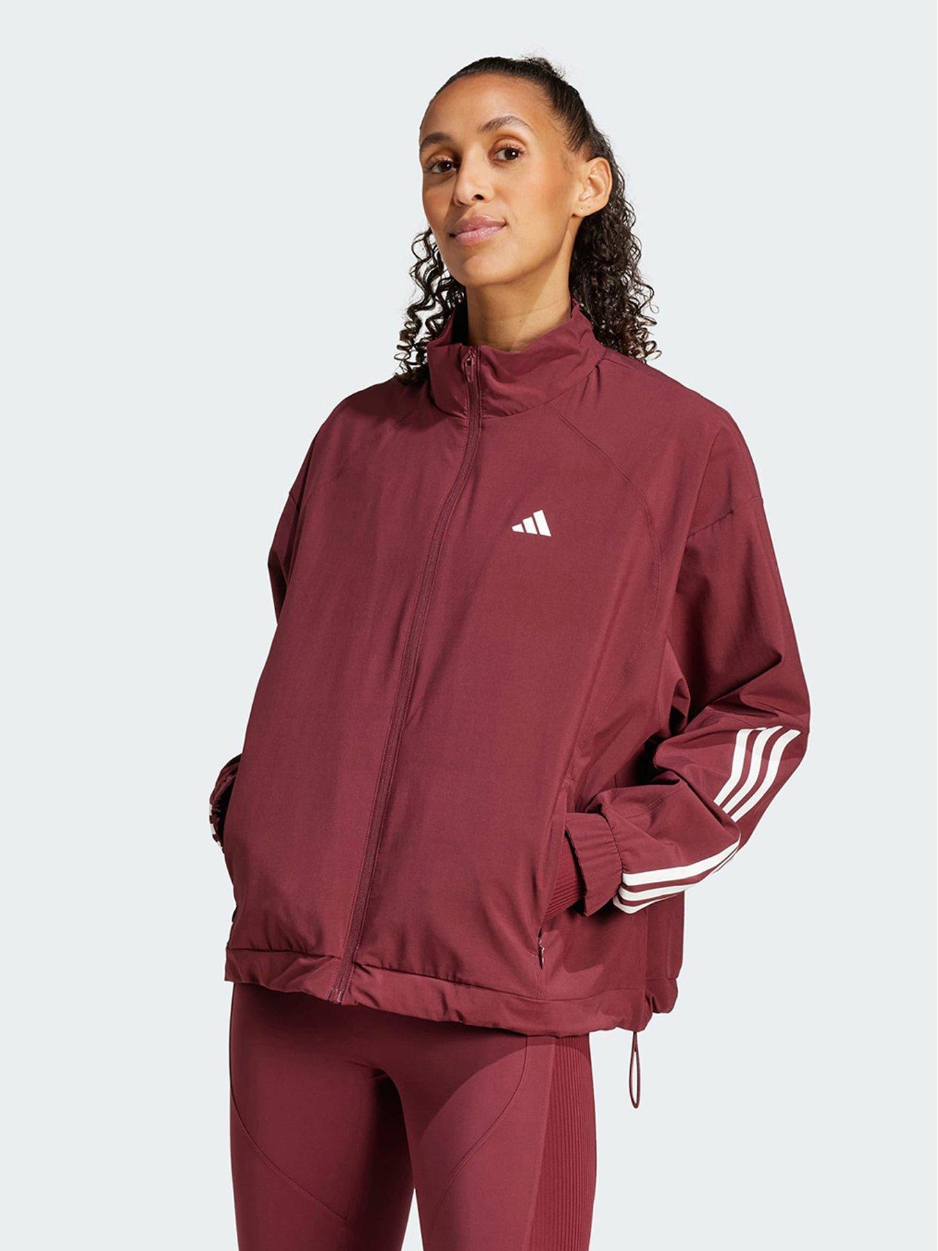 undefined Hyperglam Oversized Windbreaker - Dark Red