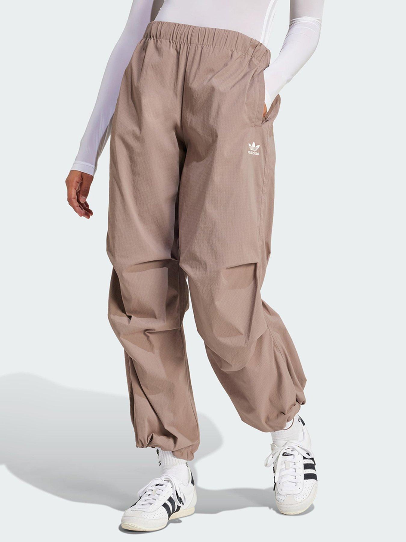Image 1 of 5 of adidas Originals Essentials Ripstop Parachute Pants - Brown