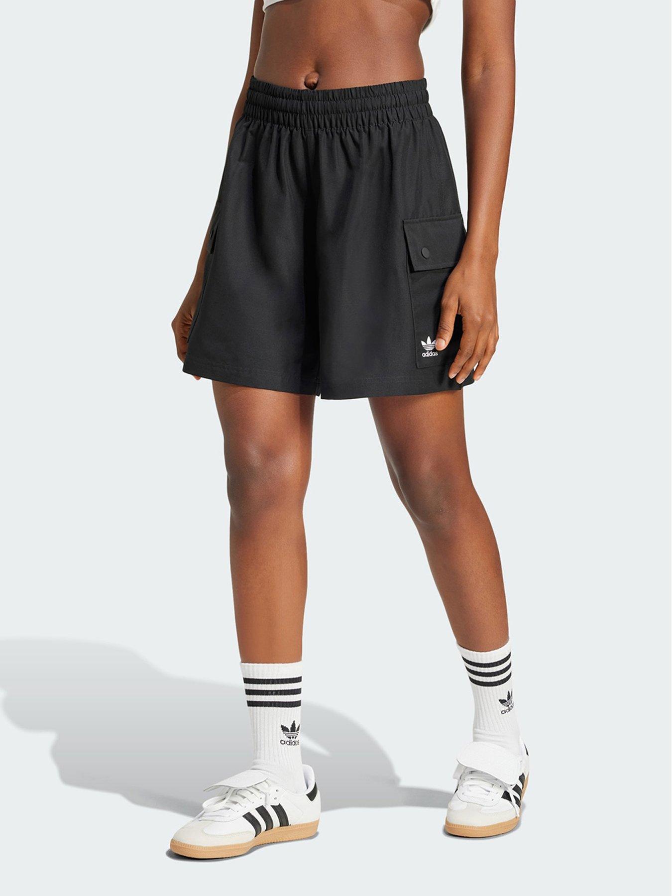 undefined Essentials Woven High-Waist Cargo Shorts