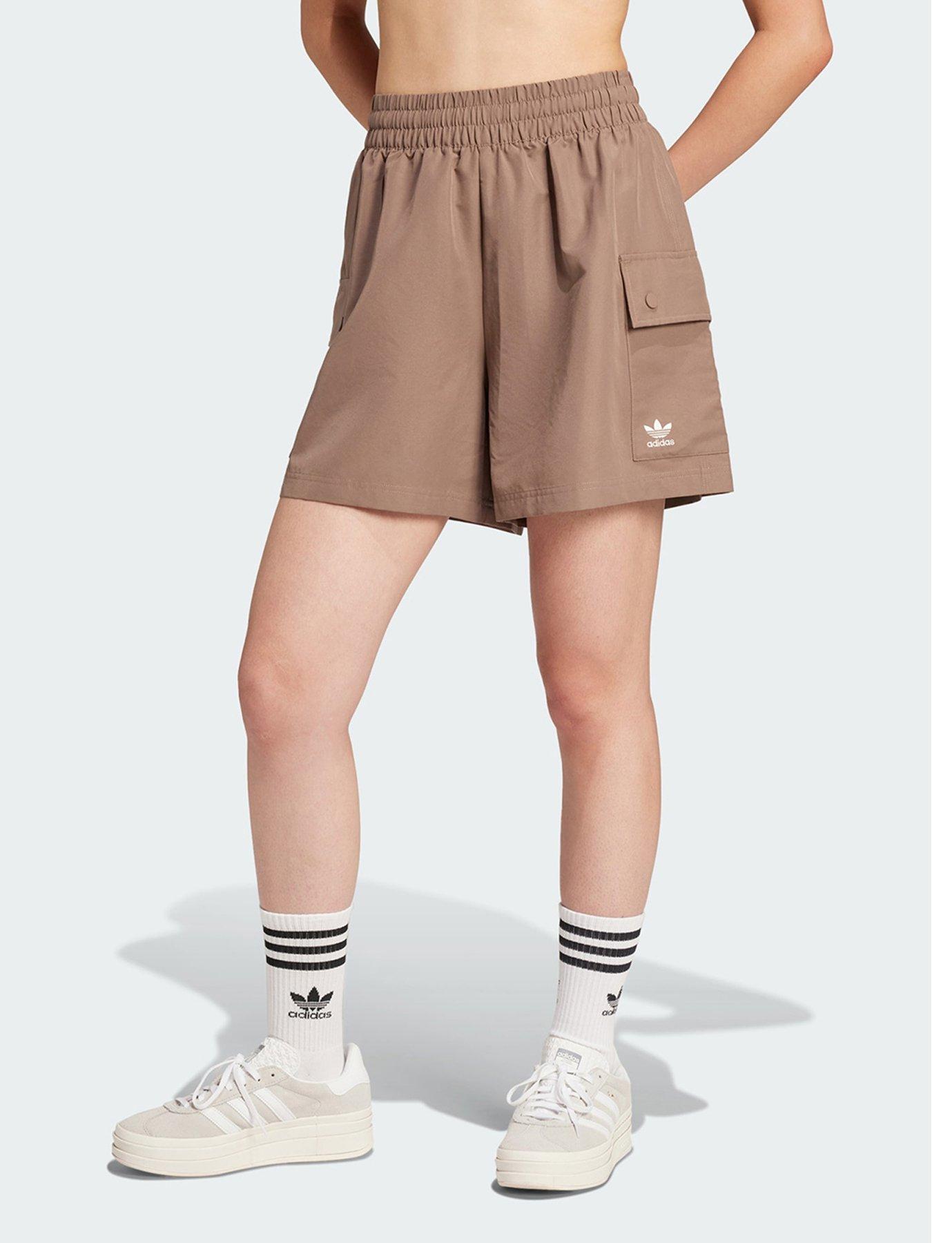 undefined Essentials Woven High-Waist Cargo Shorts