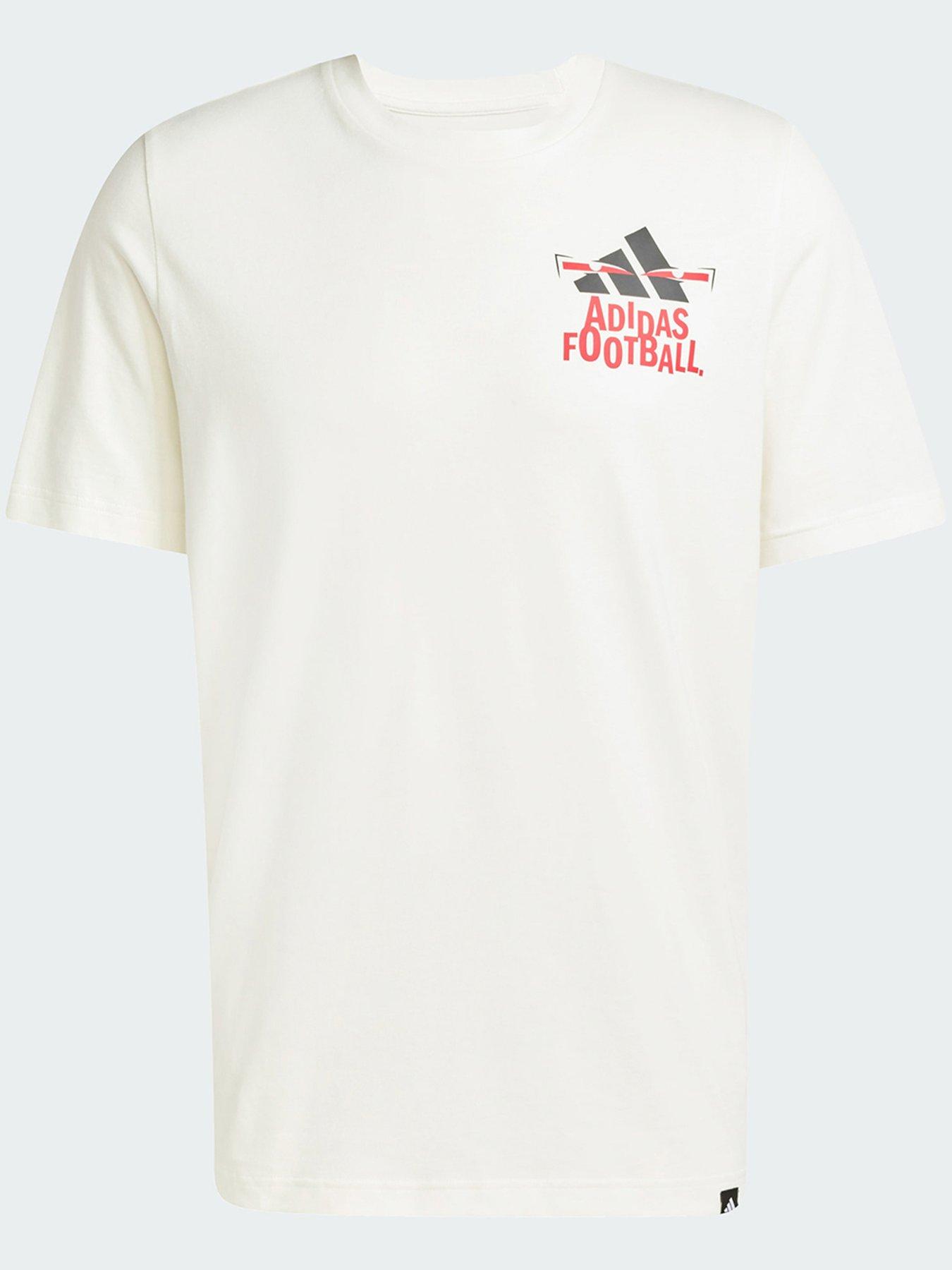 Image 5 of 5 of adidas Football Graphic Tee - White