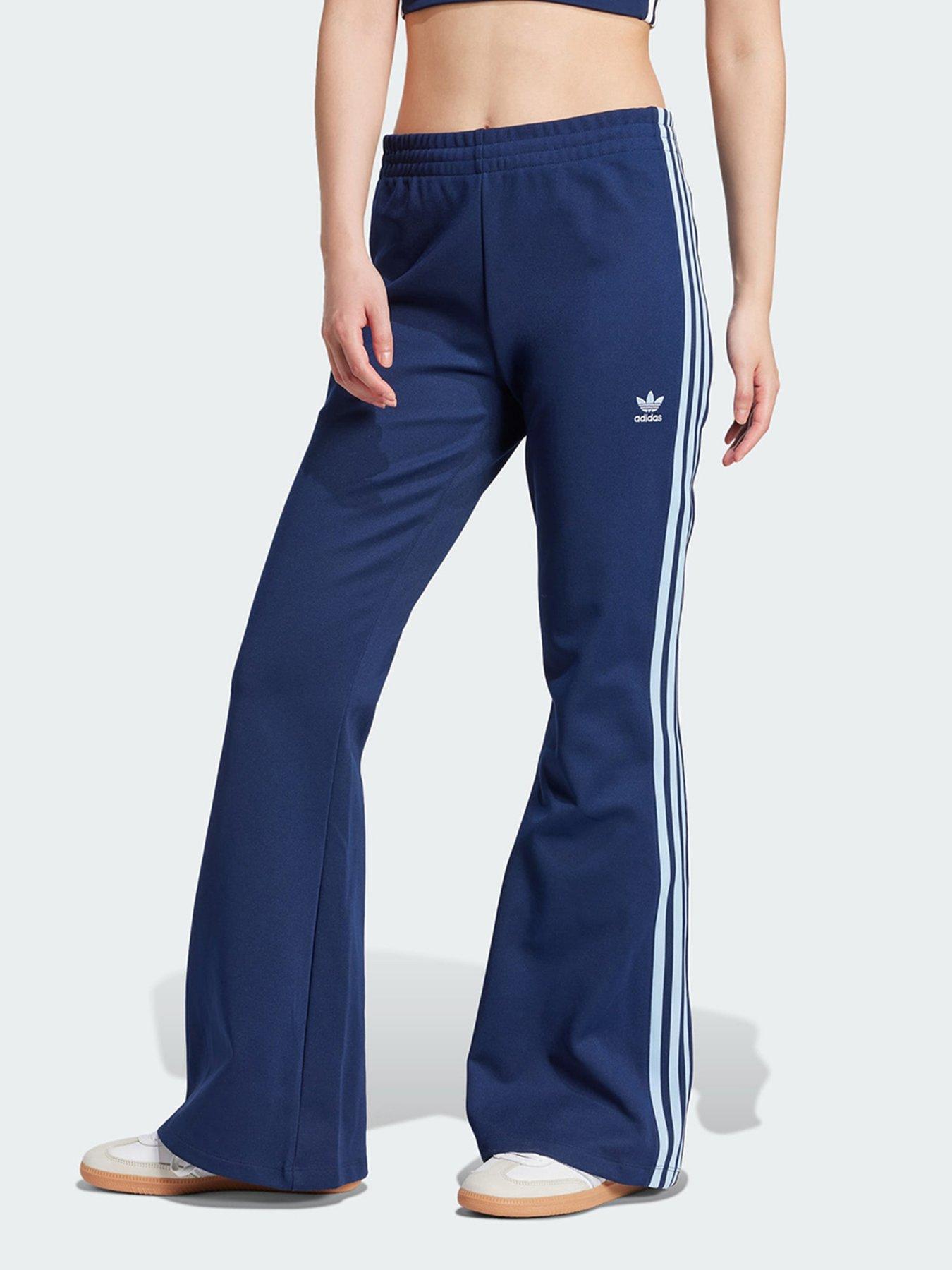 undefined Adicolor 3-Stripes Flared Track Pants - Blue