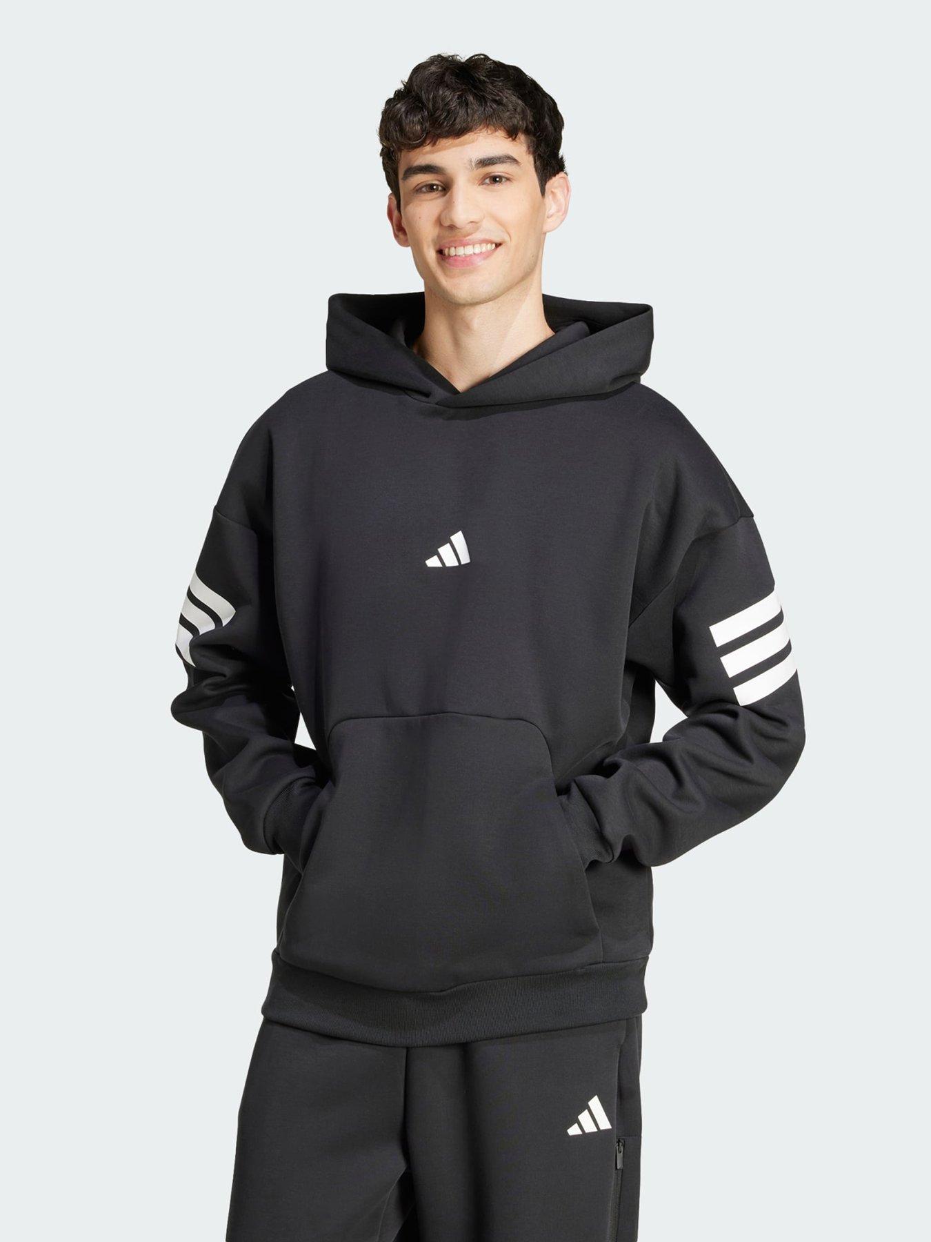 undefined Future Icons 3-Stripes Hoodie - Dark Red
