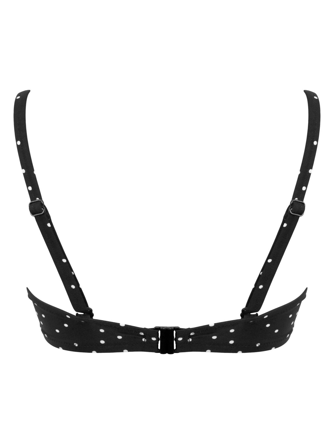 Image 4 of 4 of Pour Moi Getaway Convertible Underwired Bikini Top - Black/White