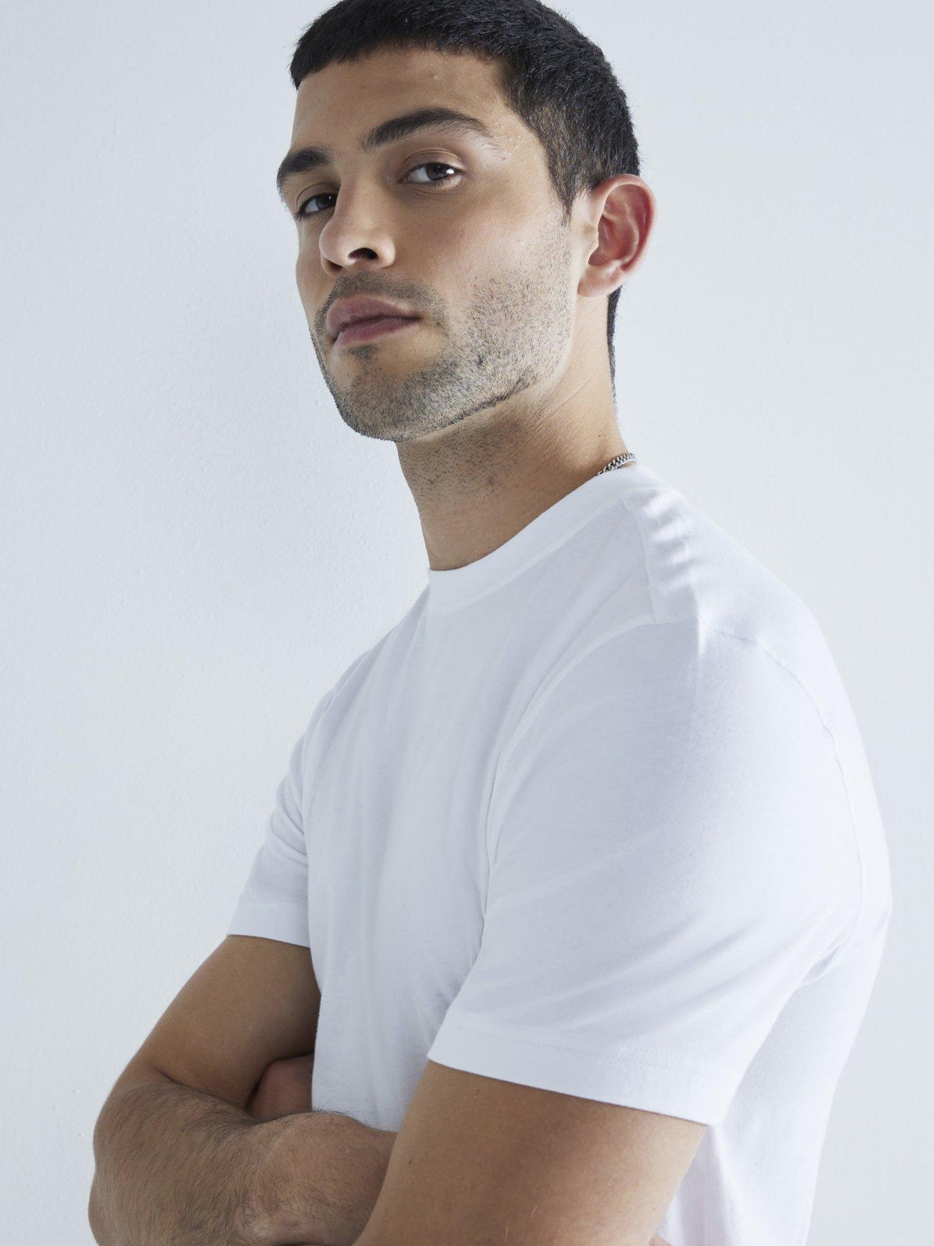 River Island White chain t-shirt
