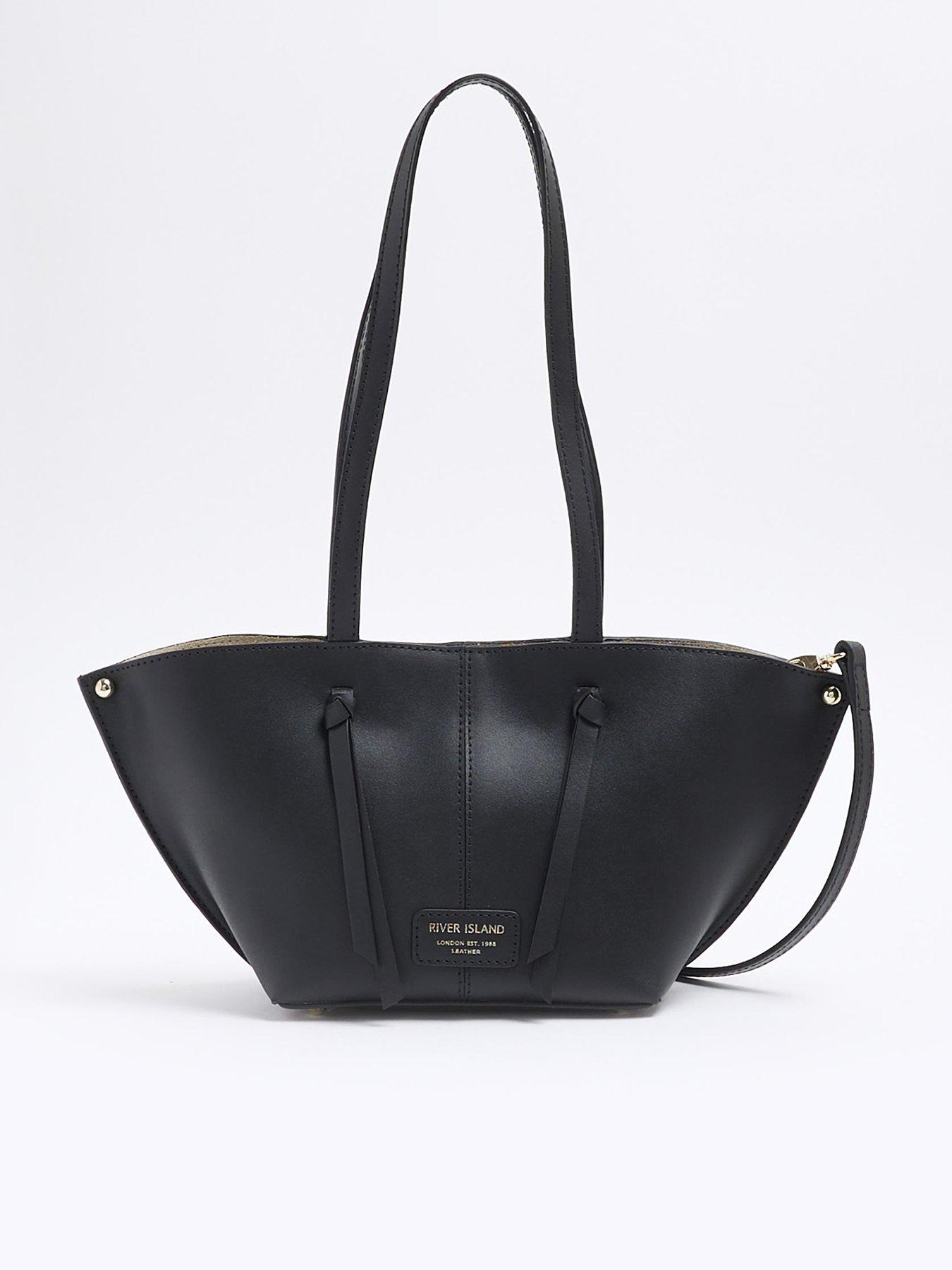 Leather Tassel Cross Body Tote Bag