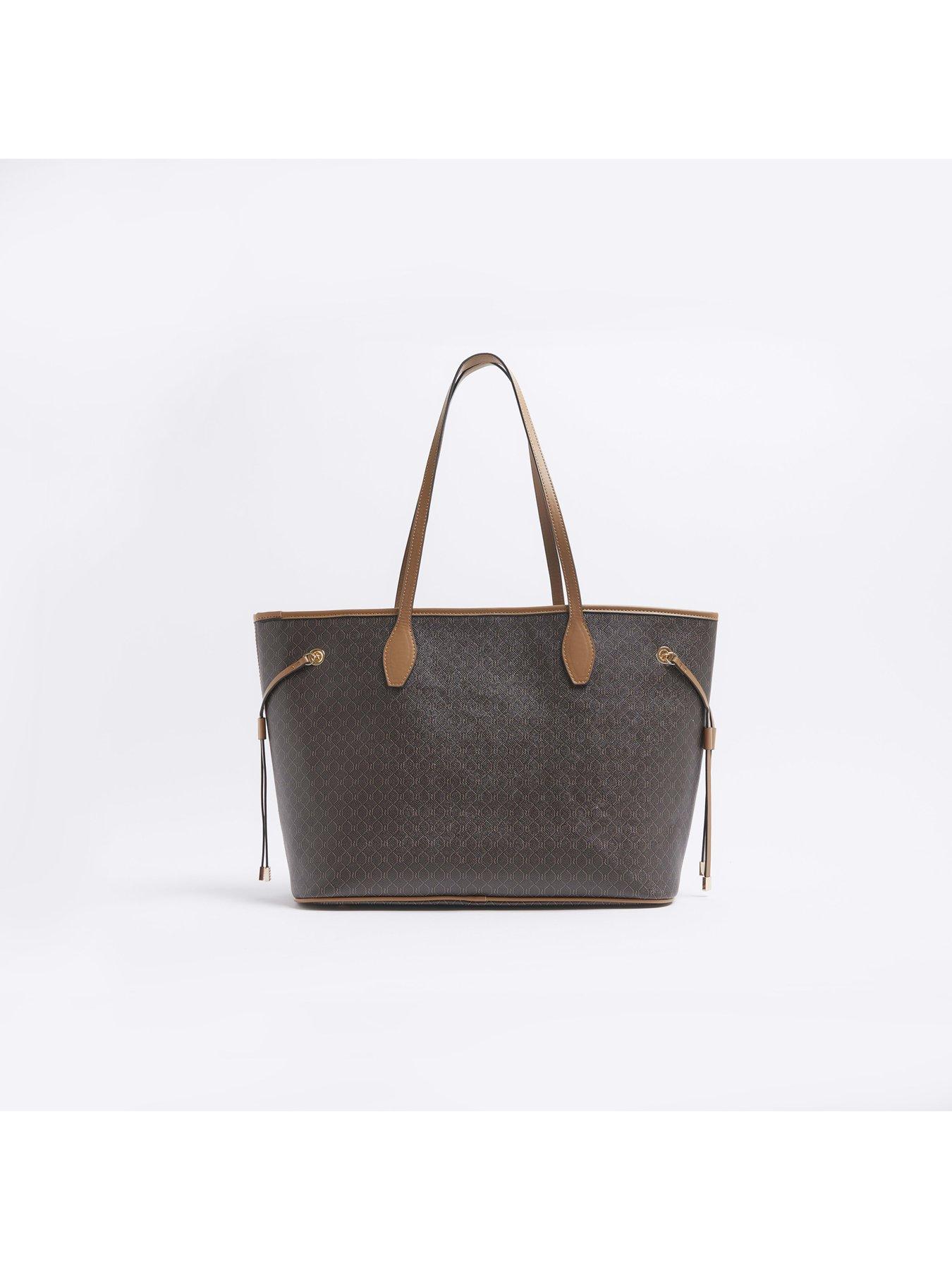 Image 3 of 4 of River Island Ri Monogram Shopper Bag