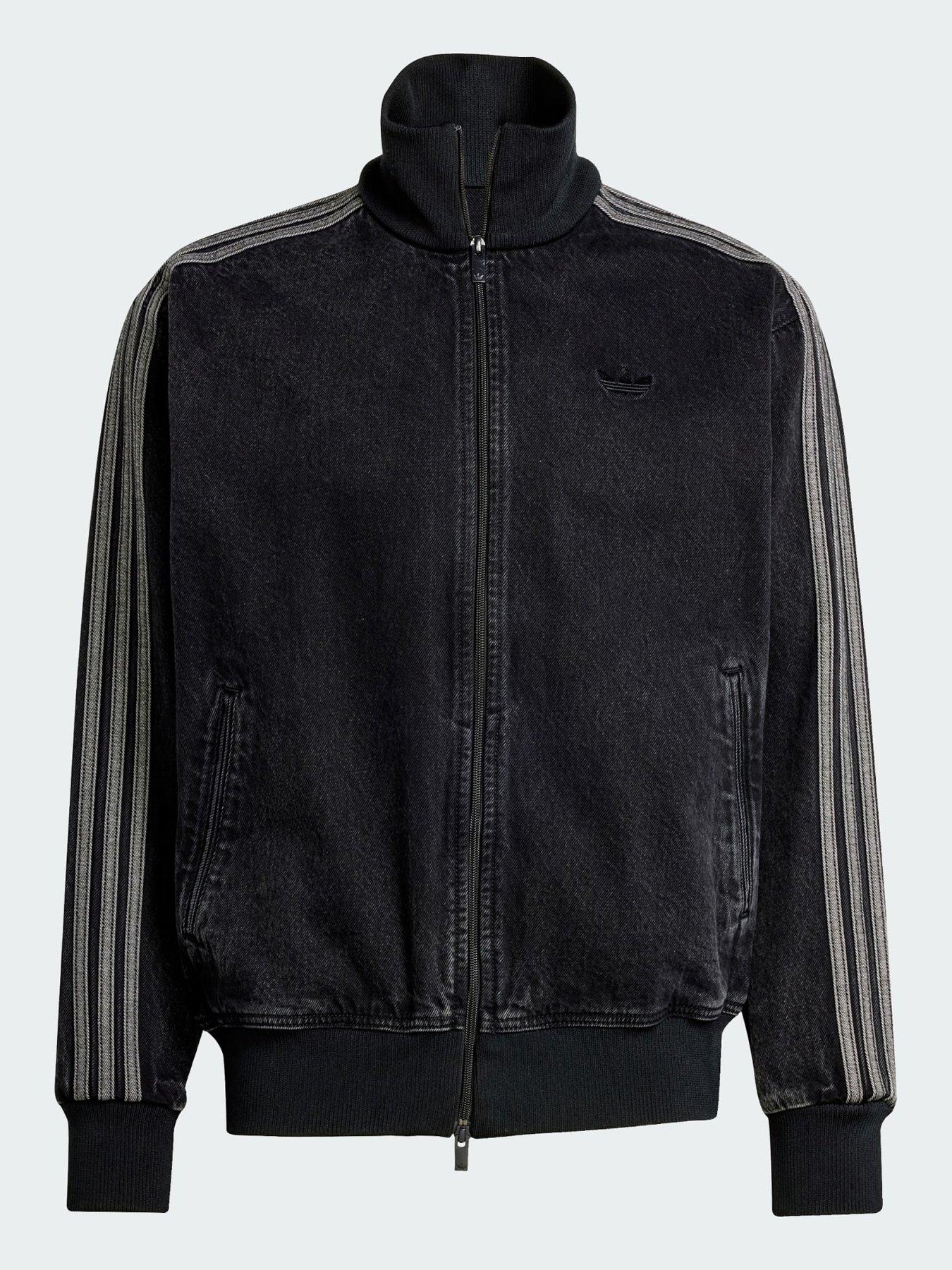 トップス Adidas Originals DENIM FIREBIRD TRACKTOP Adidas Original Adicolor Denim Firebird Track Top