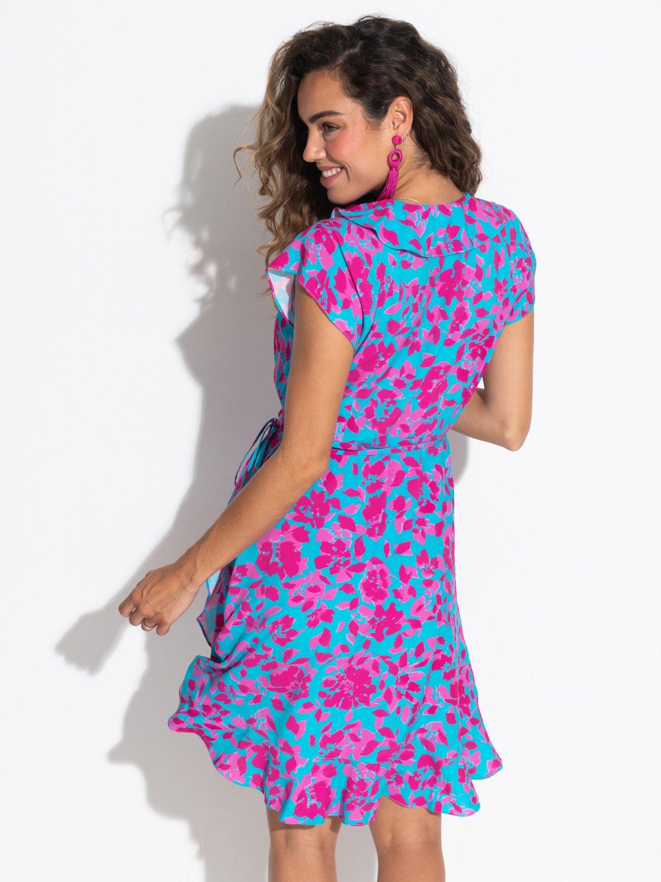 Image 2 of 4 of Pour Moi Frill Wrap Beach Dress