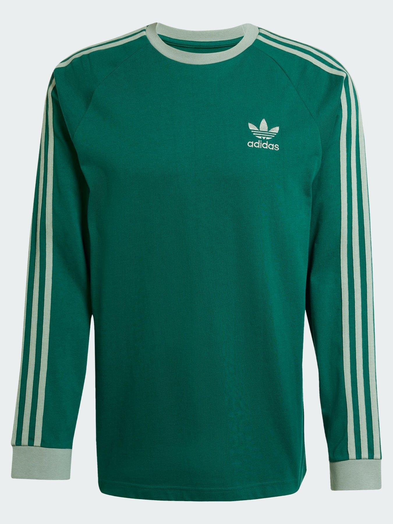 Adidas Long Sleeve T Shirt Green Adidas Originals Adicolor
