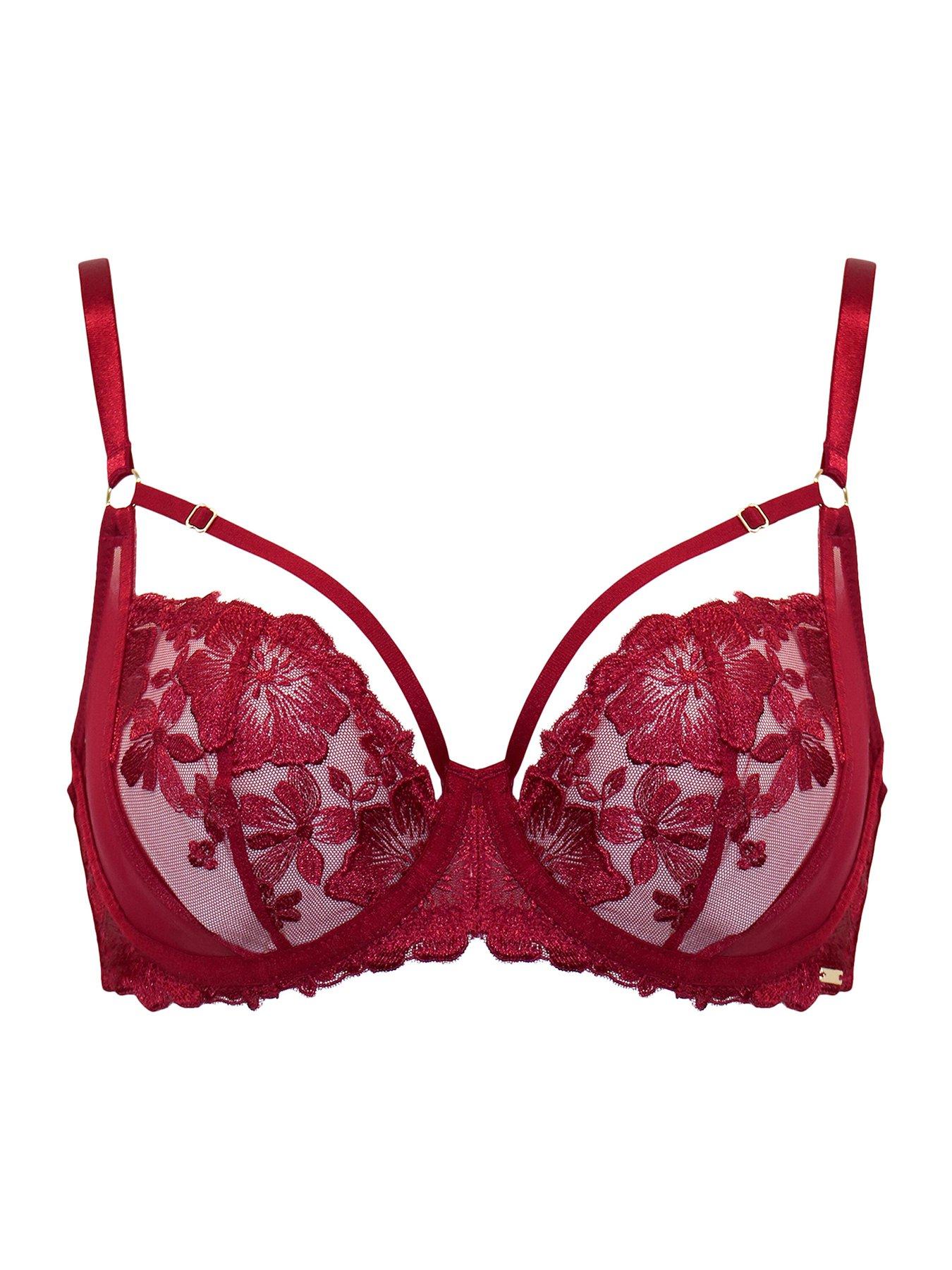 Pour Moi India Bold Floral Embroidery Non-Padded Bra | Very