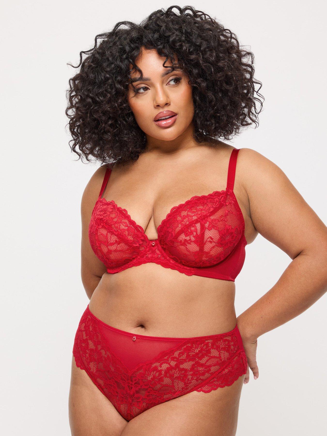 undefined Sexy Lace Fuller Bust Non Padded Plunge Bra