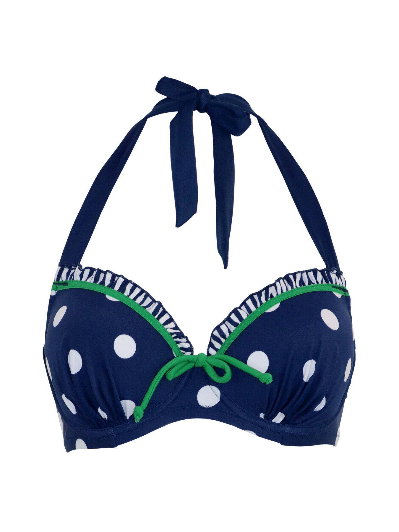 Image 3 of 4 of Pour Moi Beach House Lightly Padded Halter Underwired Top - Bright Print