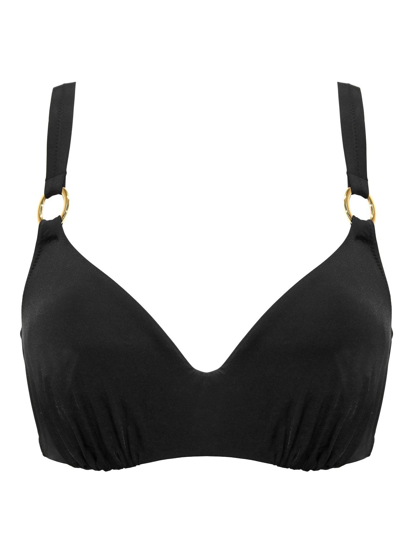 Image 3 of 4 of Pour Moi Samoa Non-Padded Underwired Bikini Top - Black