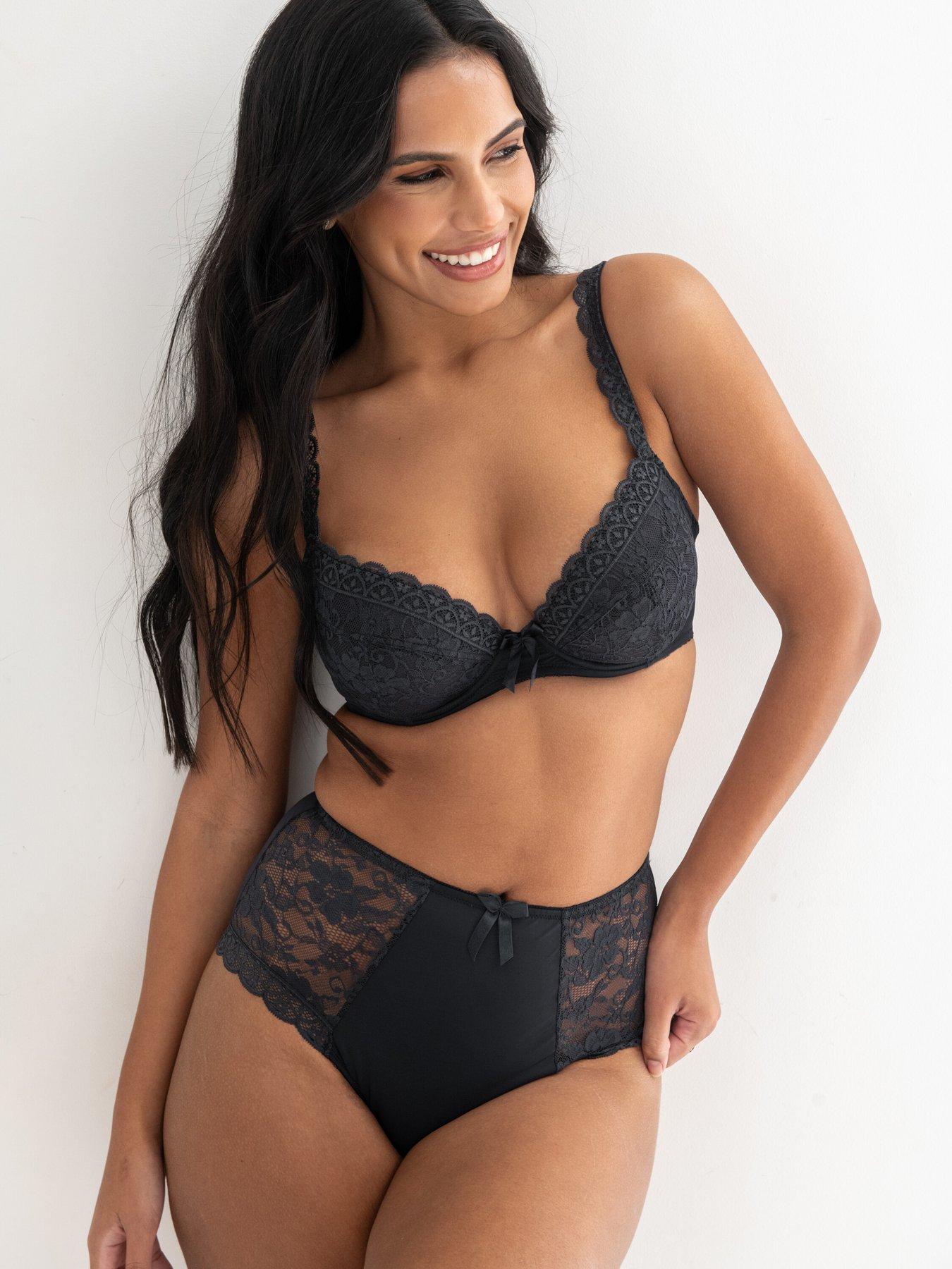 Image 2 of 4 of Pour Moi Rebel Padded Plunge Bra - Grey