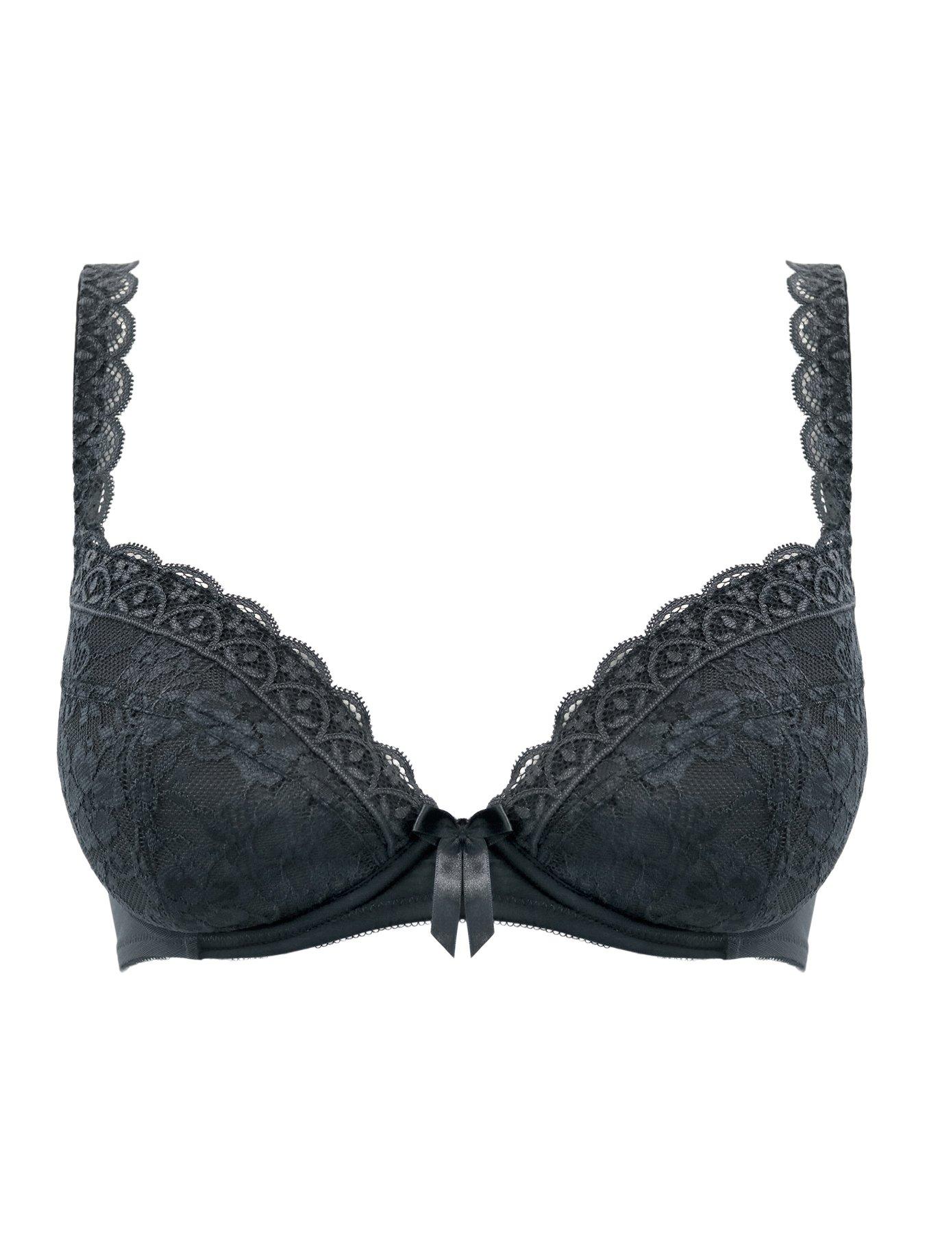 Image 3 of 4 of Pour Moi Rebel Padded Plunge Bra - Grey