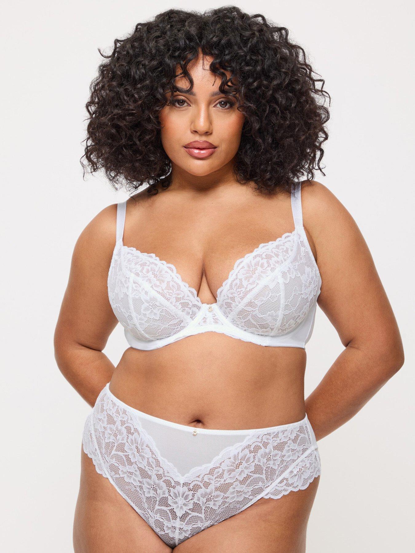 undefined Sexy Lace Fuller Bust Non Padded Plunge Bra