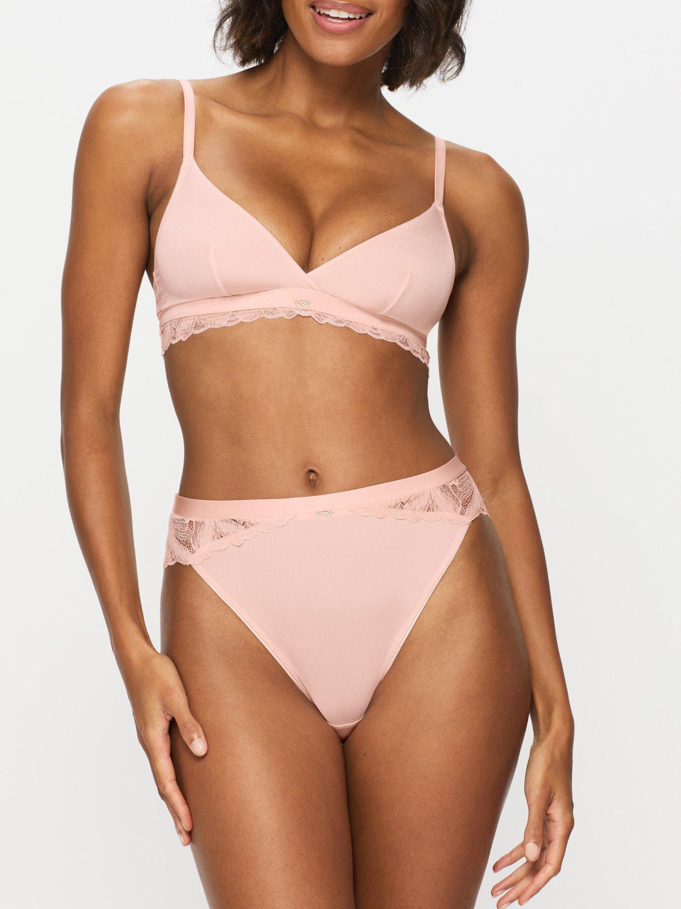 KBX Harper Triangle Bralette - Light Pink