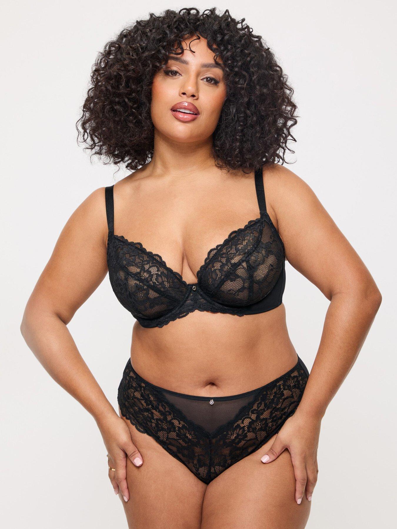 undefined Sexy Lace Fuller Bust Non Padded Plunge Bra